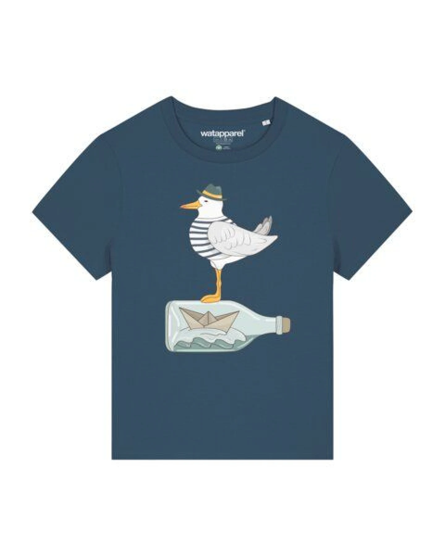 watapparel T-Shirt Frauen Möwe mit Hut – Ansicht 2