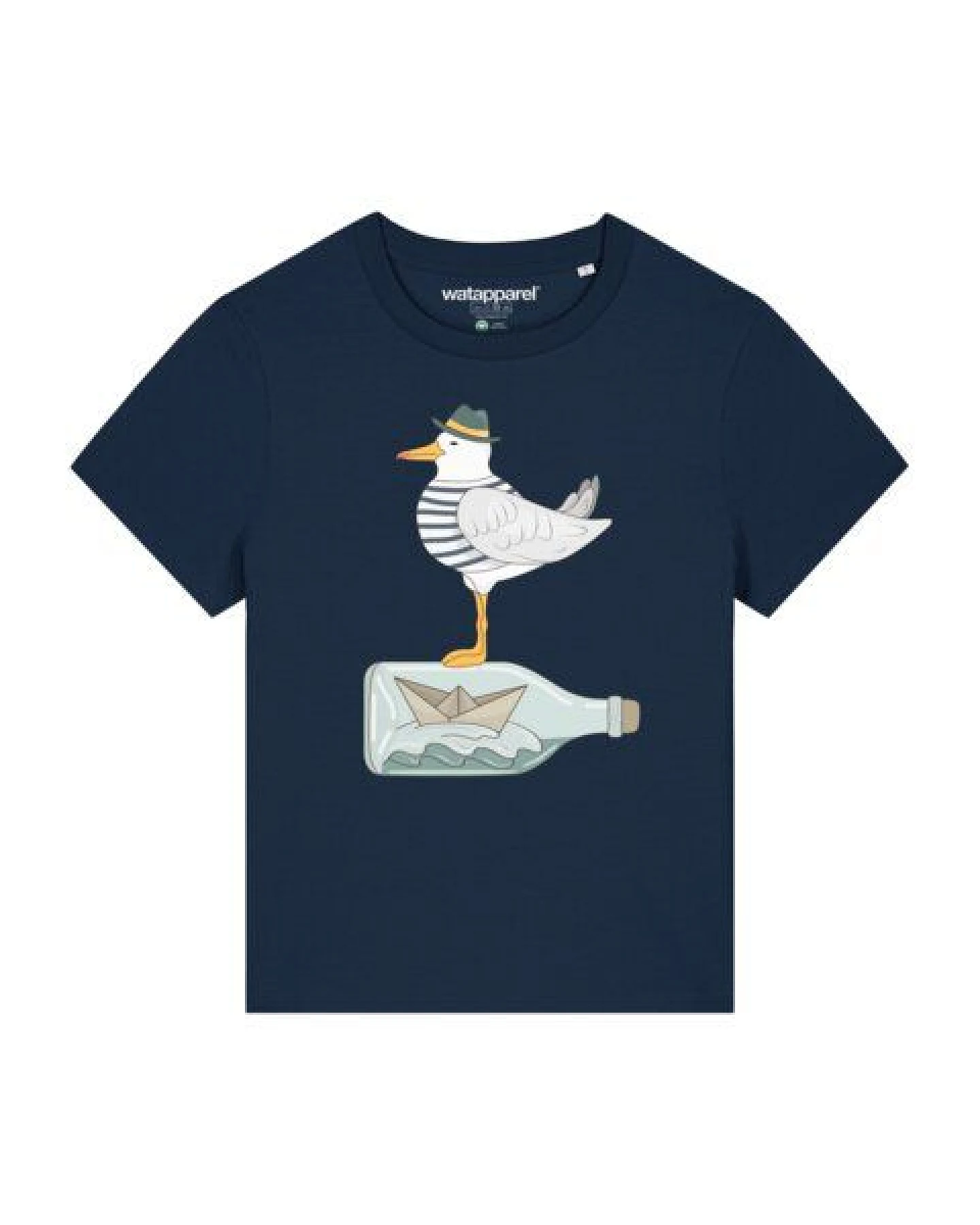 watapparel T-Shirt Frauen Möwe mit Hut – Ansicht 2
