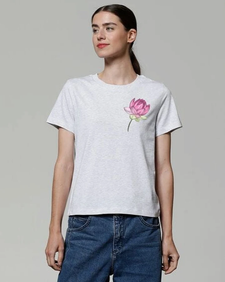 watapparel T-Shirt Frauen Blume