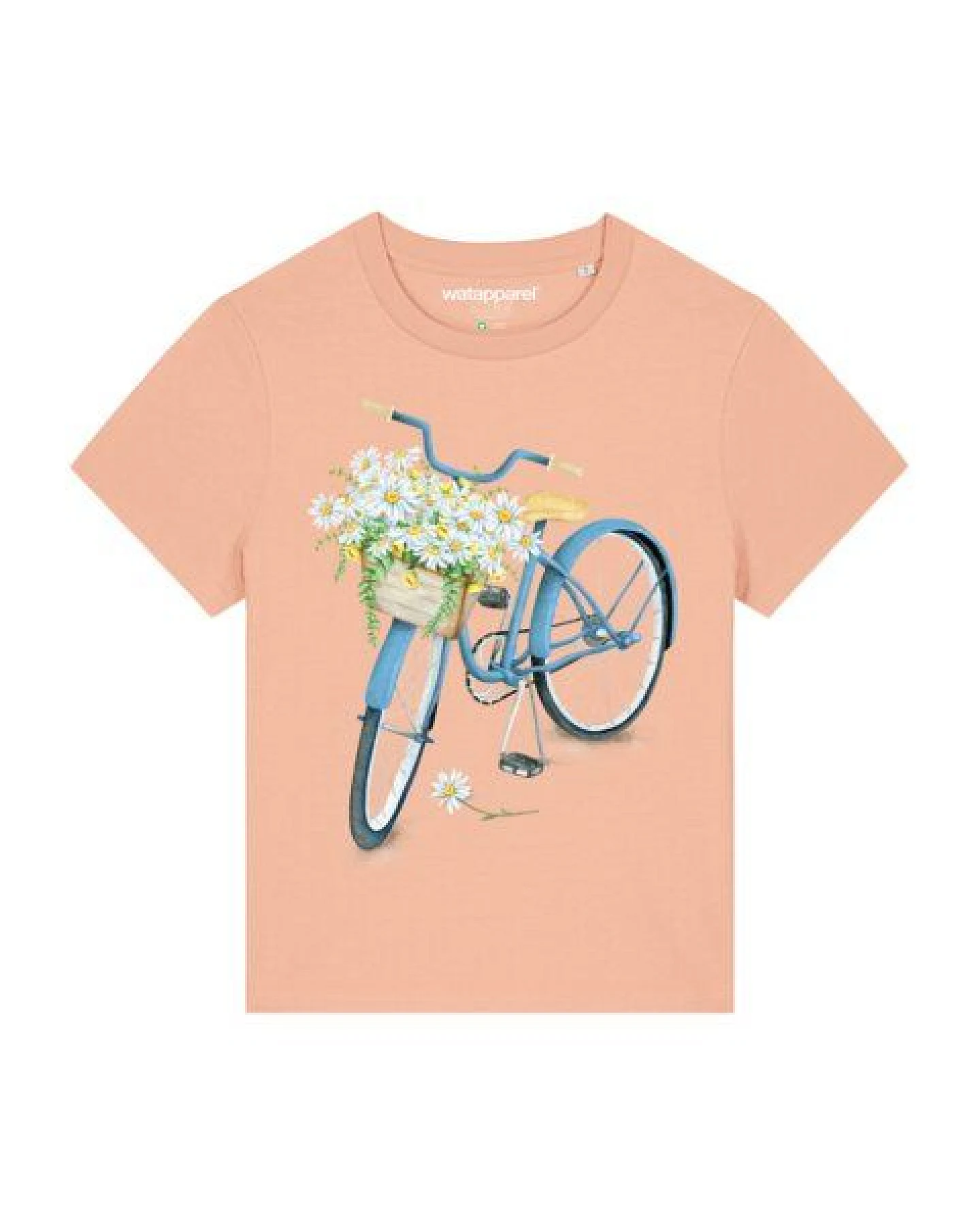 watapparel T-Shirt Frauen Blaues Damenrad – Ansicht 2