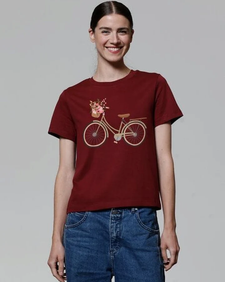 watapparel T-Shirt Frauen Damenfahrrad