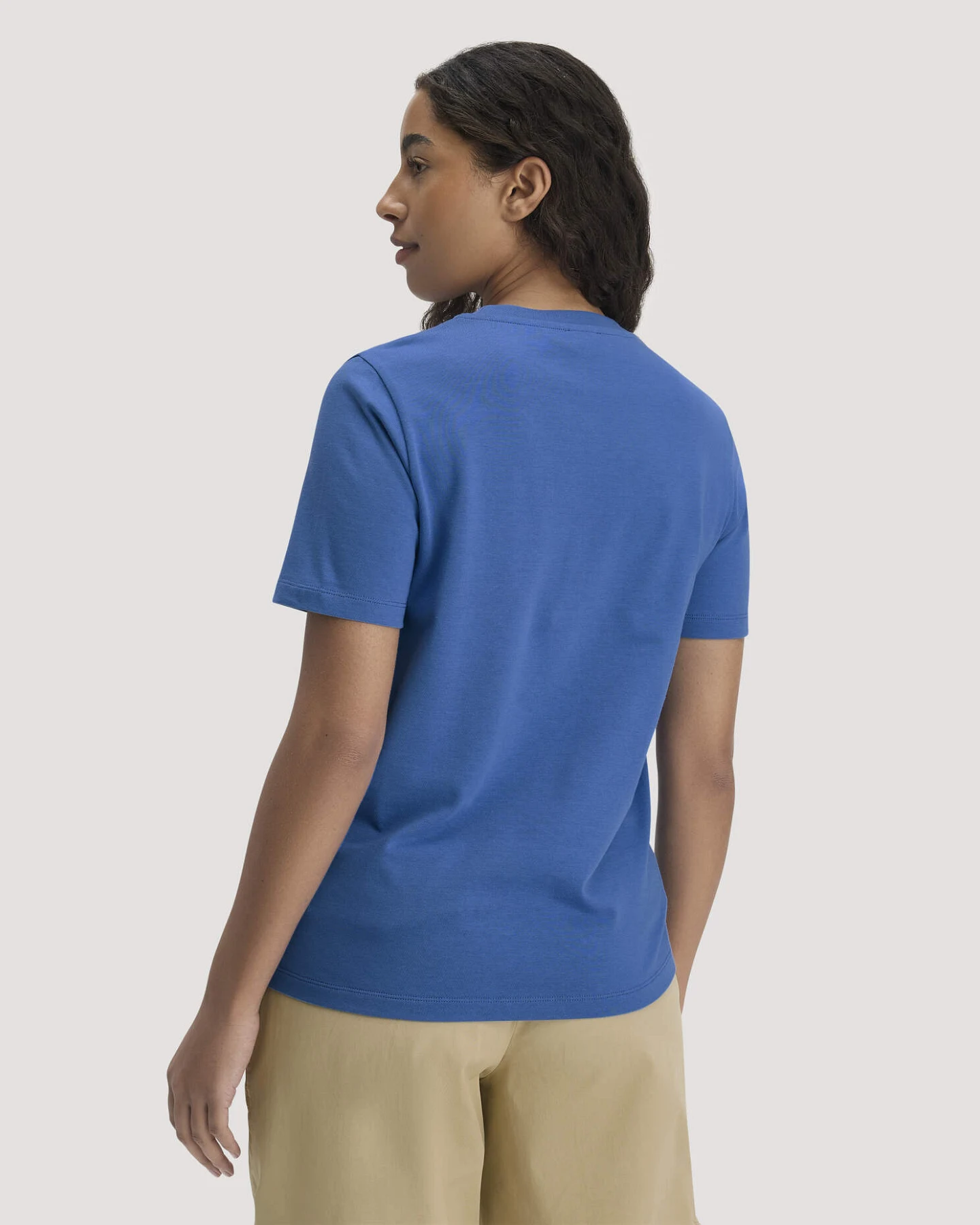 hessnatur Damen Heavy T-Shirt Relaxed aus Bio-Baumwolle - blau - Größe 36 – Ansicht 3