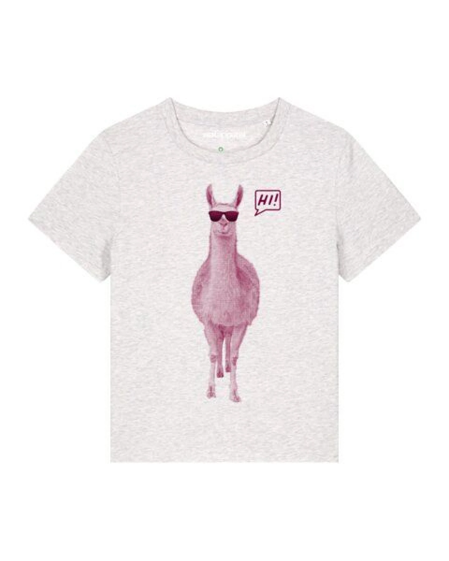 watapparel T-Shirt Frauen Lama sagt Hi – Ansicht 2