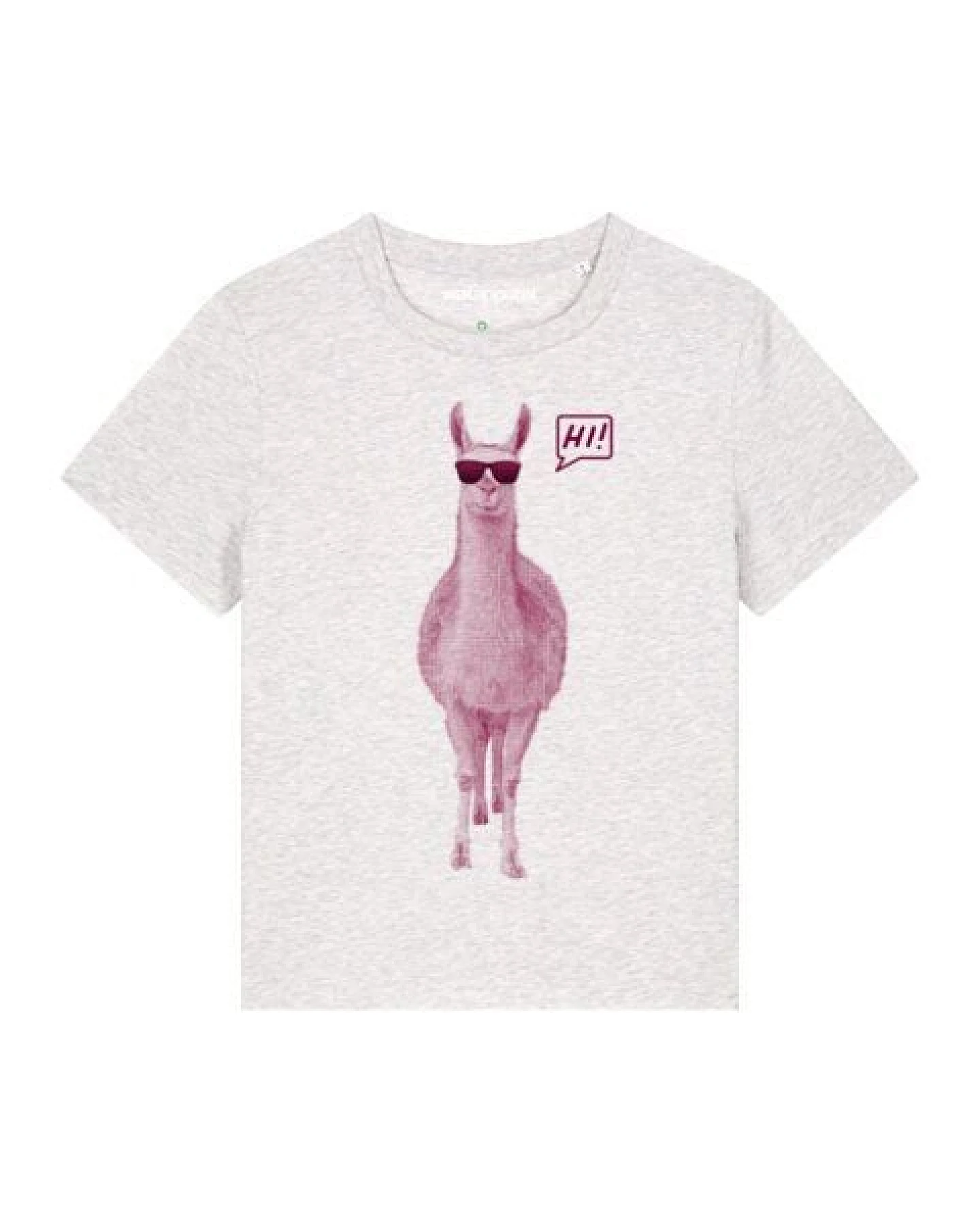 watapparel T-Shirt Frauen Lama sagt Hi – Ansicht 2
