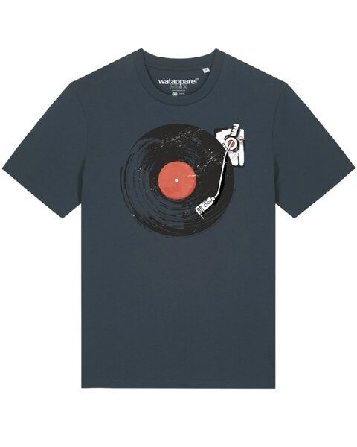 watapparel T-Shirt Unisex Schallplatte – Ansicht 2