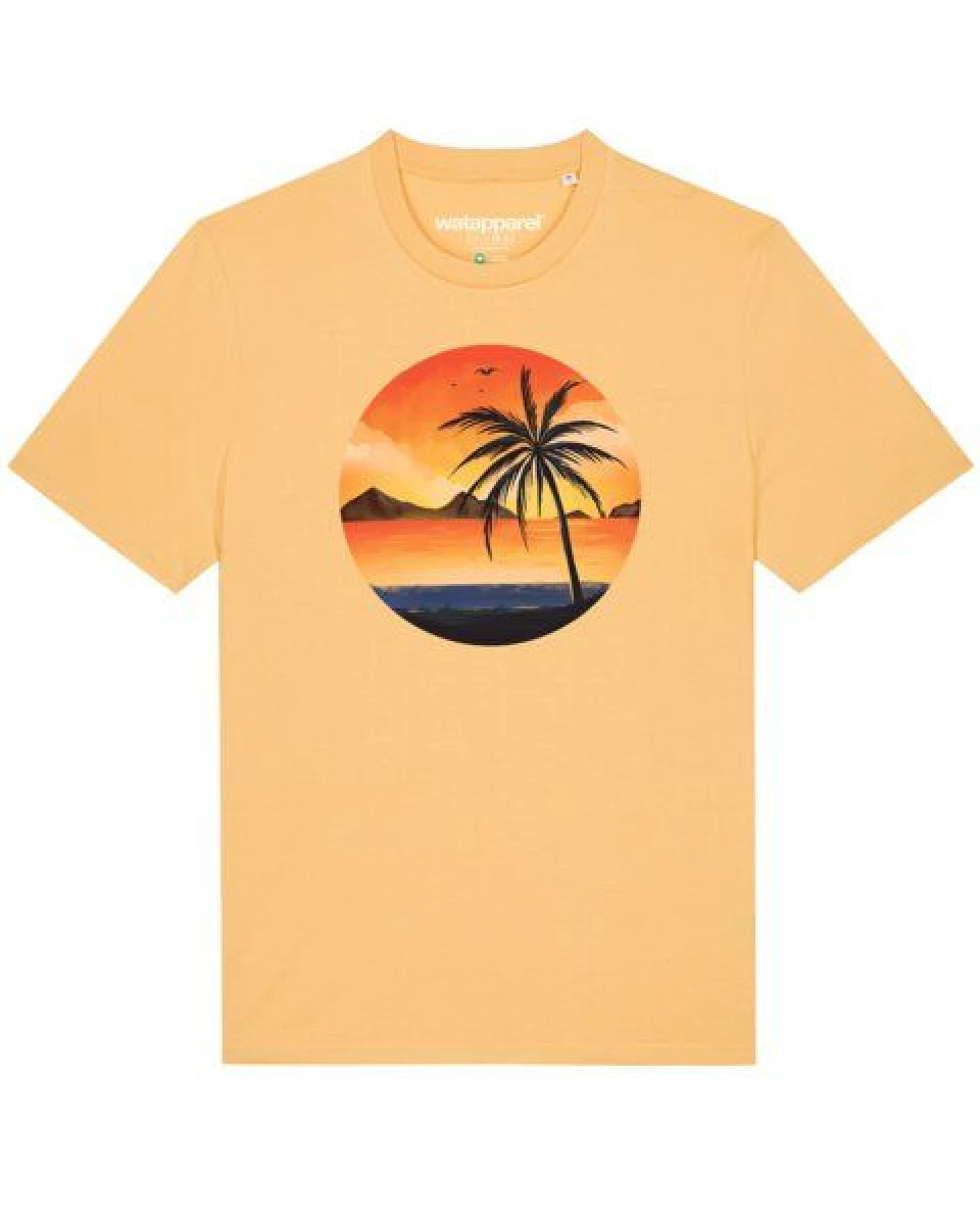 watapparel T-Shirt Unisex Sunset on palm beach – Ansicht 2