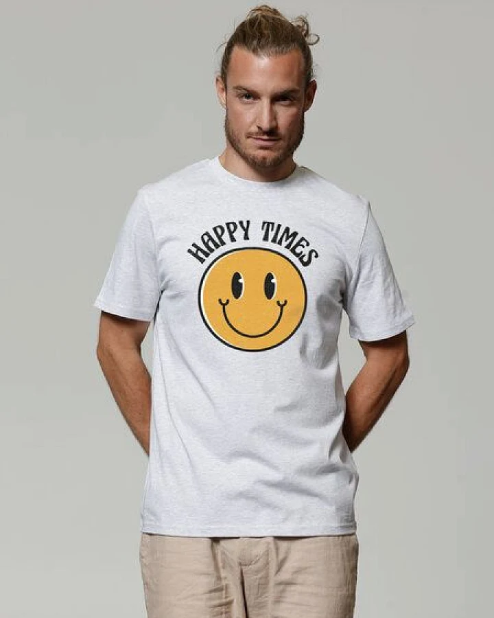 watapparel T-Shirt Unisex Happy times smiley emoji