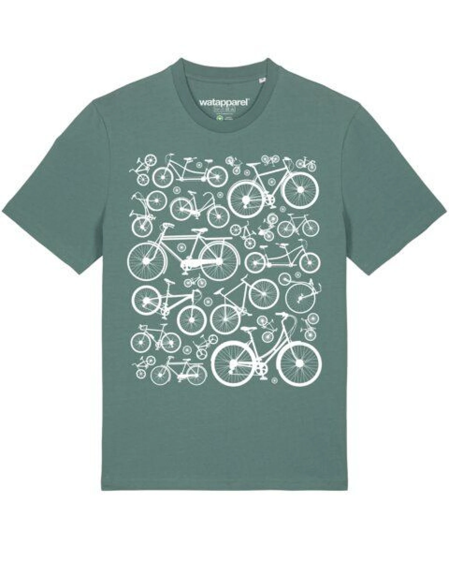 watapparel T-Shirt Unisex Fahrräder – Ansicht 2