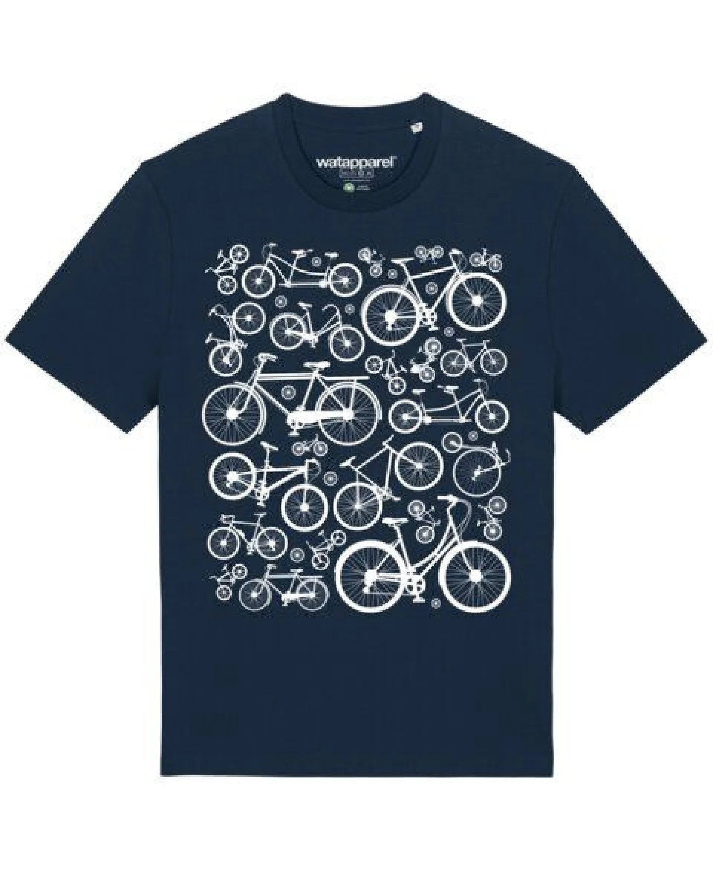 watapparel T-Shirt Unisex Fahrräder – Ansicht 2