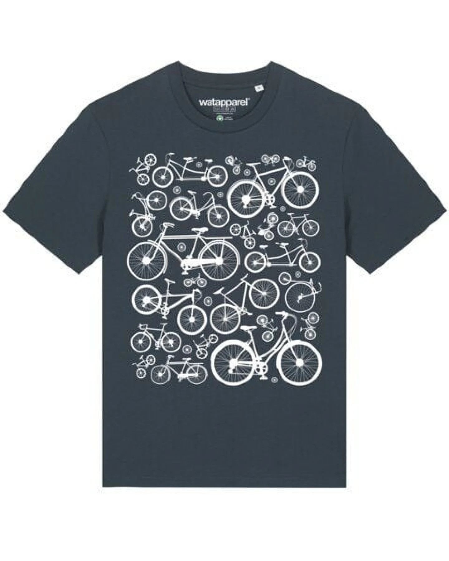 watapparel T-Shirt Unisex Fahrräder – Ansicht 2