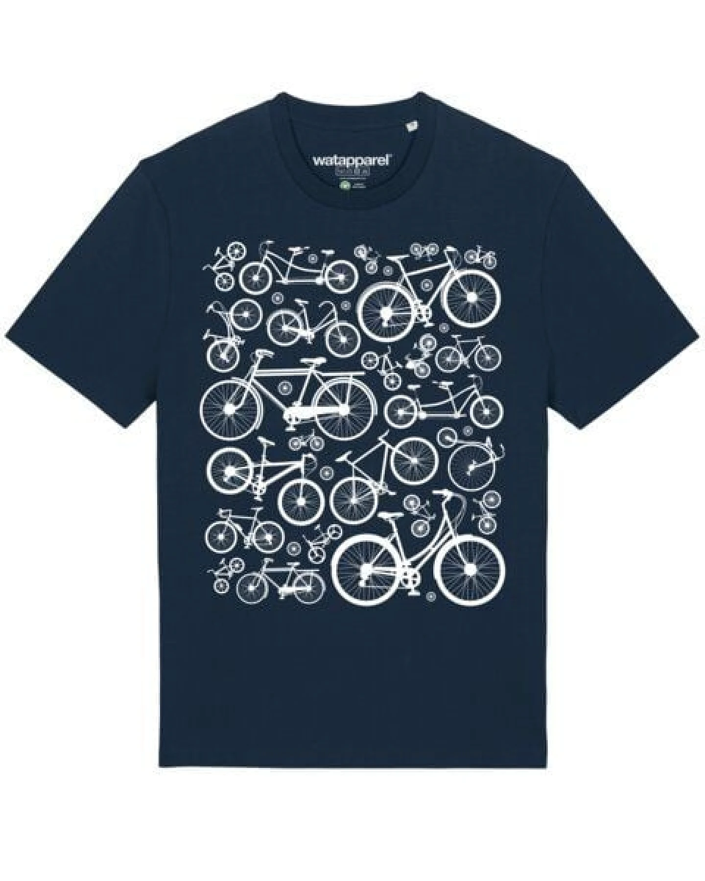 watapparel T-Shirt Unisex Fahrräder – Ansicht 2