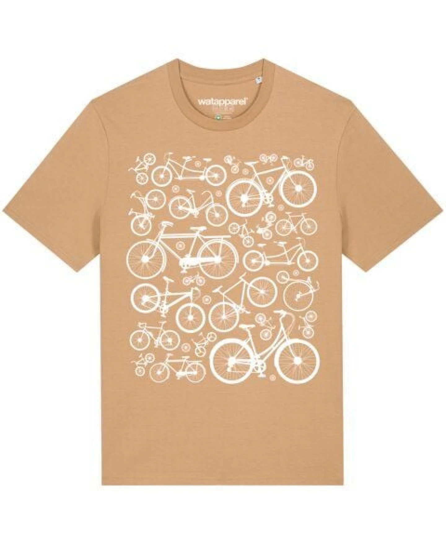 watapparel T-Shirt Unisex Fahrräder – Ansicht 2