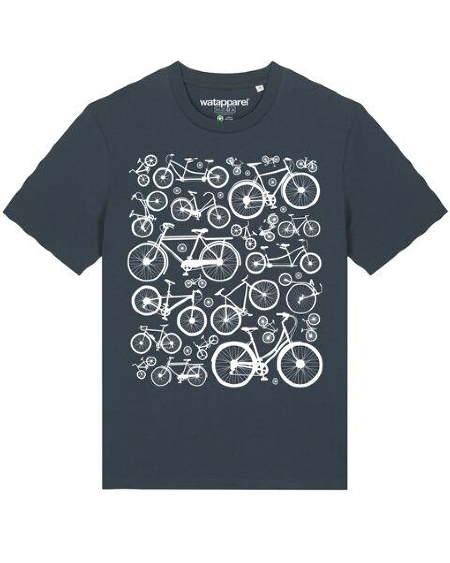 watapparel T-Shirt Unisex Fahrräder – Ansicht 2