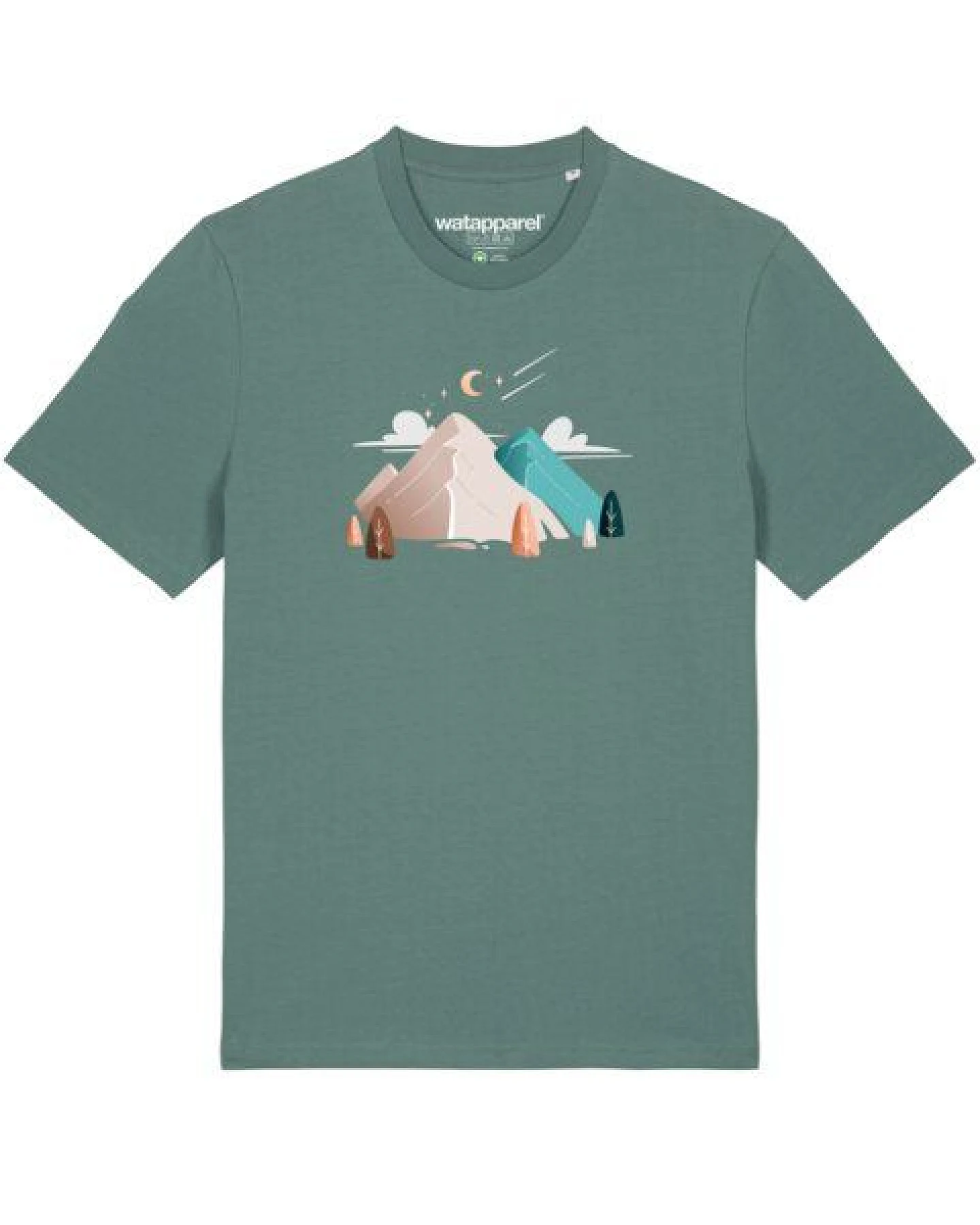 watapparel T-Shirt Unisex Night & Clouds – Ansicht 2