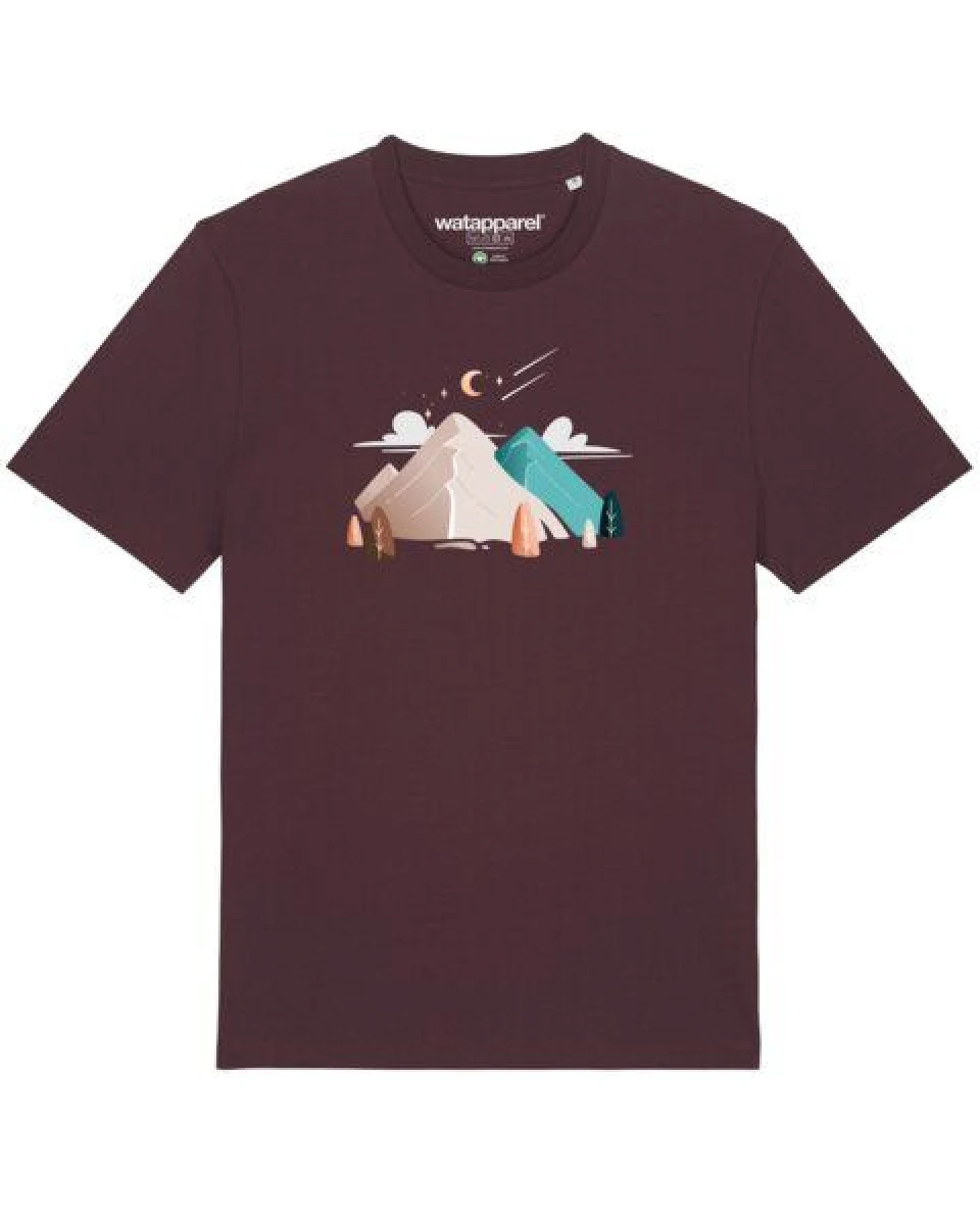 watapparel T-Shirt Unisex Night & Clouds – Ansicht 2