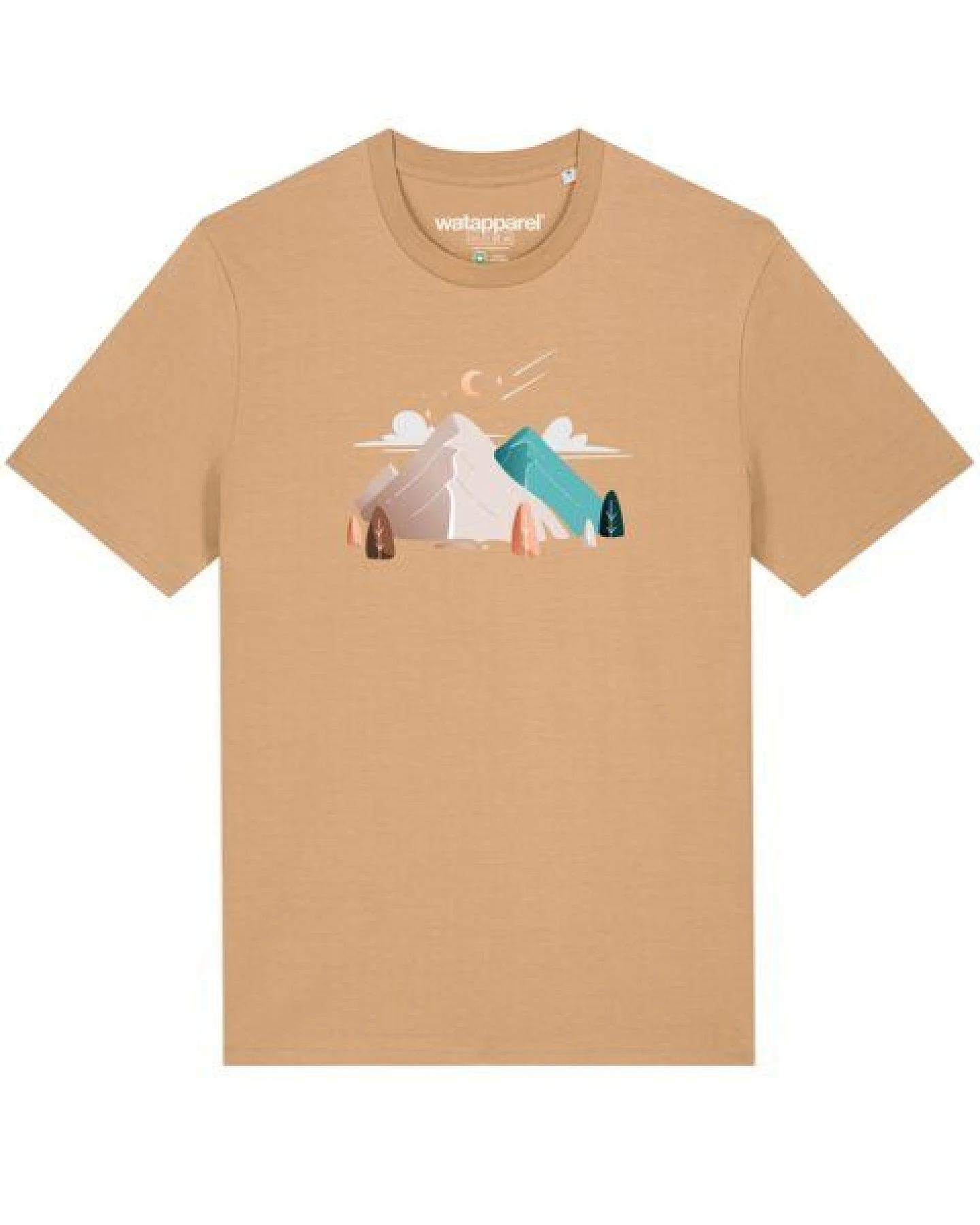 watapparel T-Shirt Unisex Night & Clouds – Ansicht 2