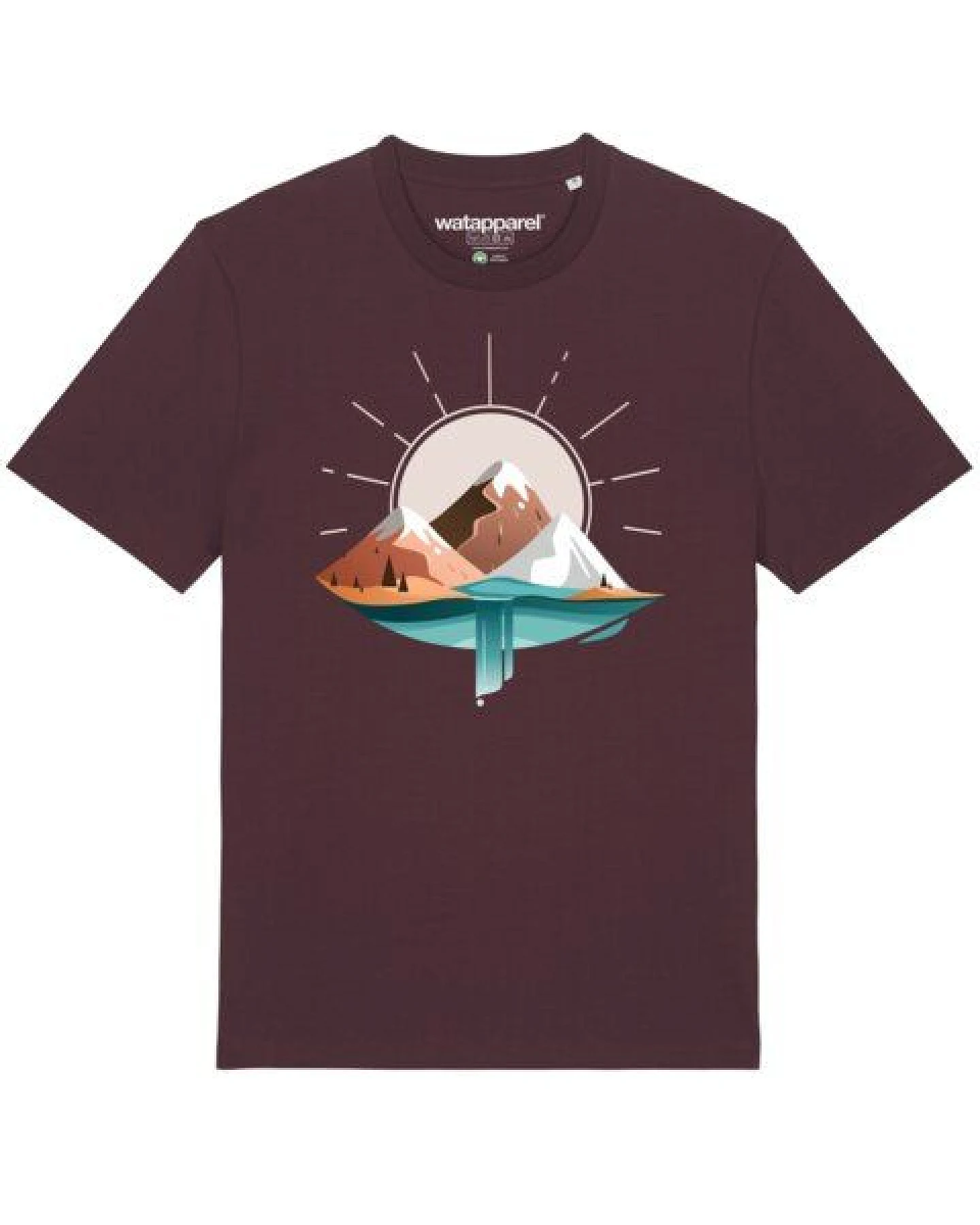 watapparel T-Shirt Unisex Sunrise & Lake – Ansicht 2