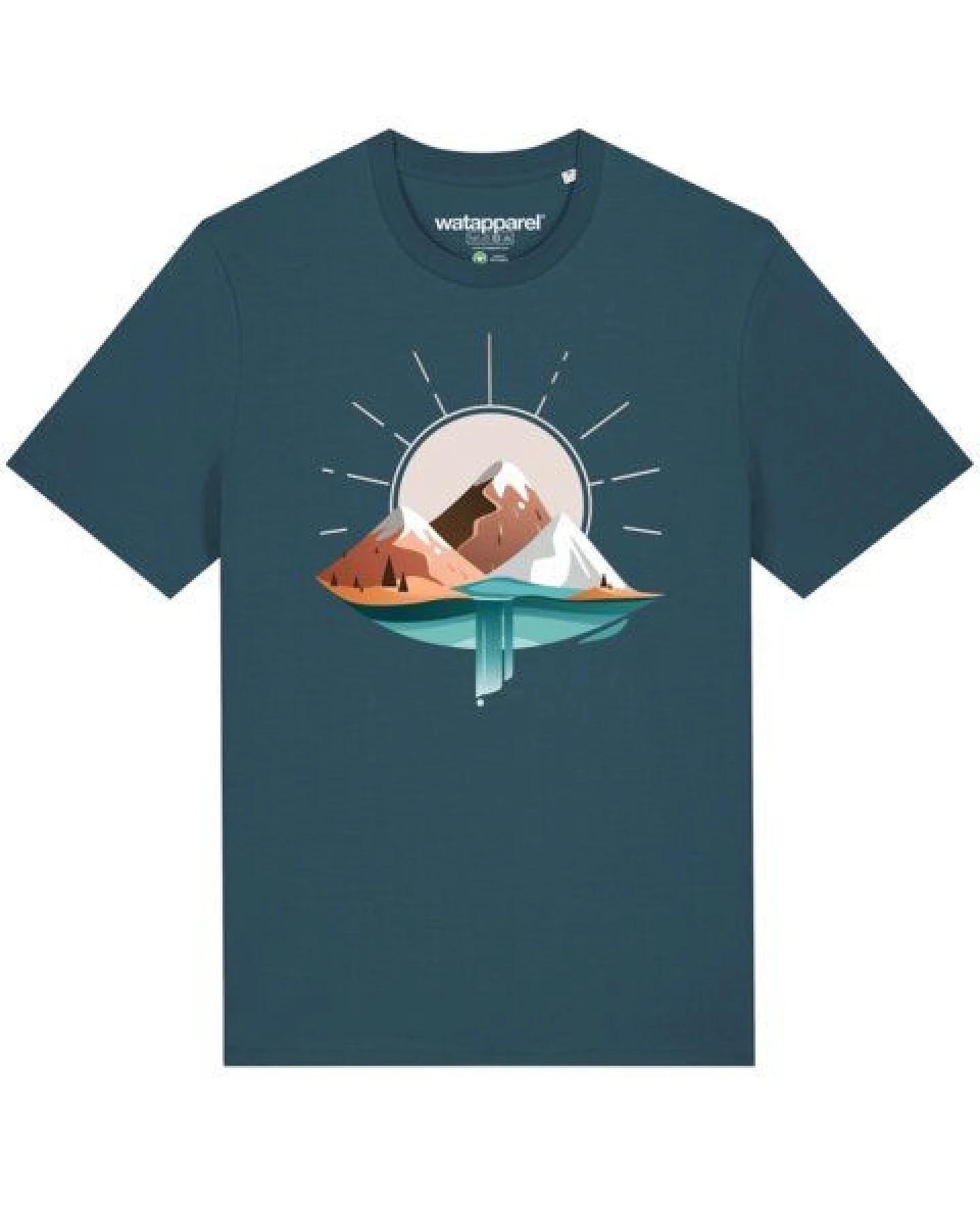 watapparel T-Shirt Unisex Sunrise & Lake – Ansicht 2