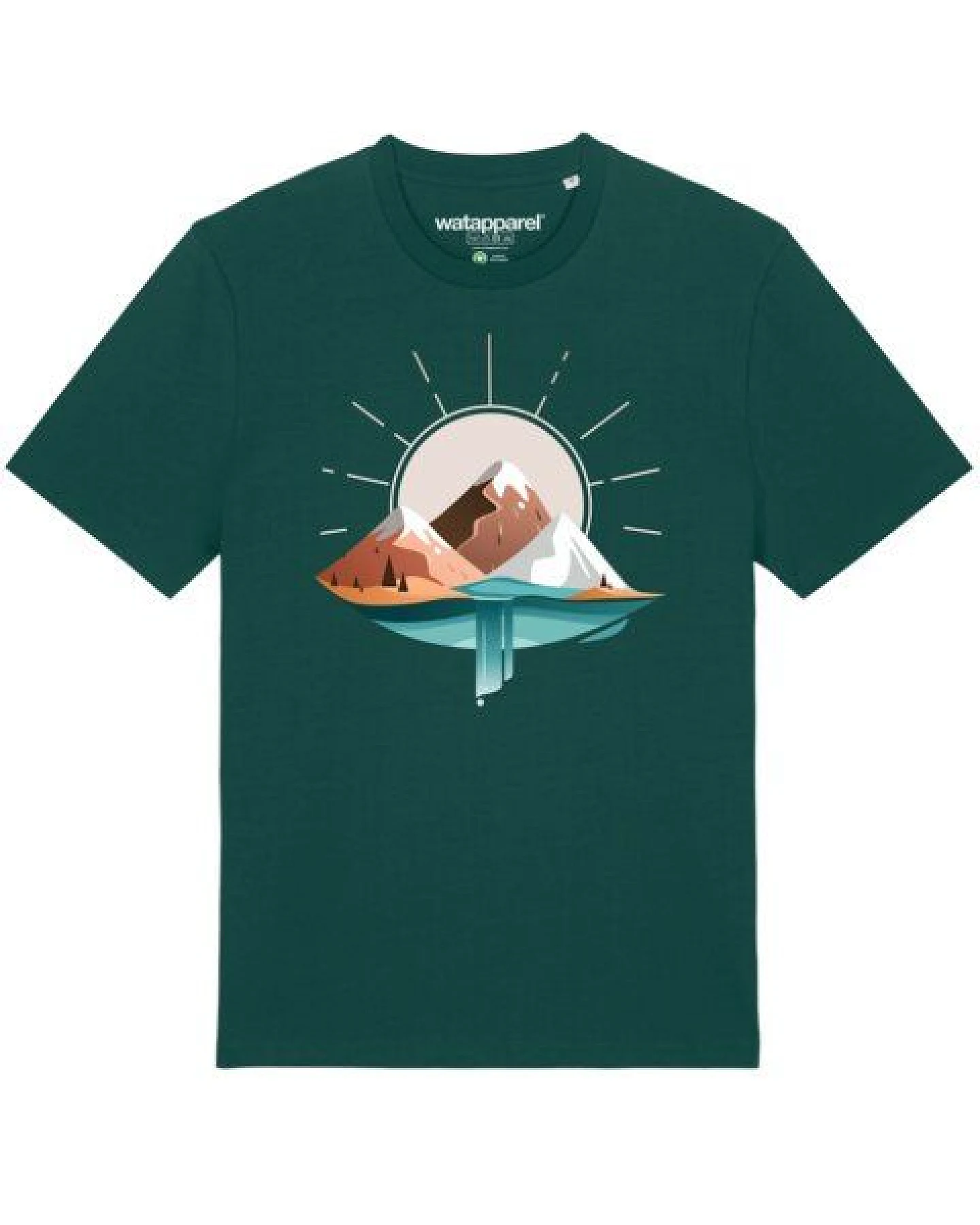watapparel T-Shirt Unisex Sunrise & Lake – Ansicht 2