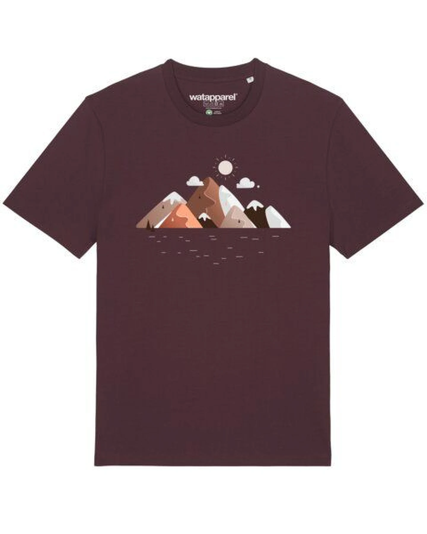 watapparel T-Shirt Unisex Mountains & Moon – Ansicht 2