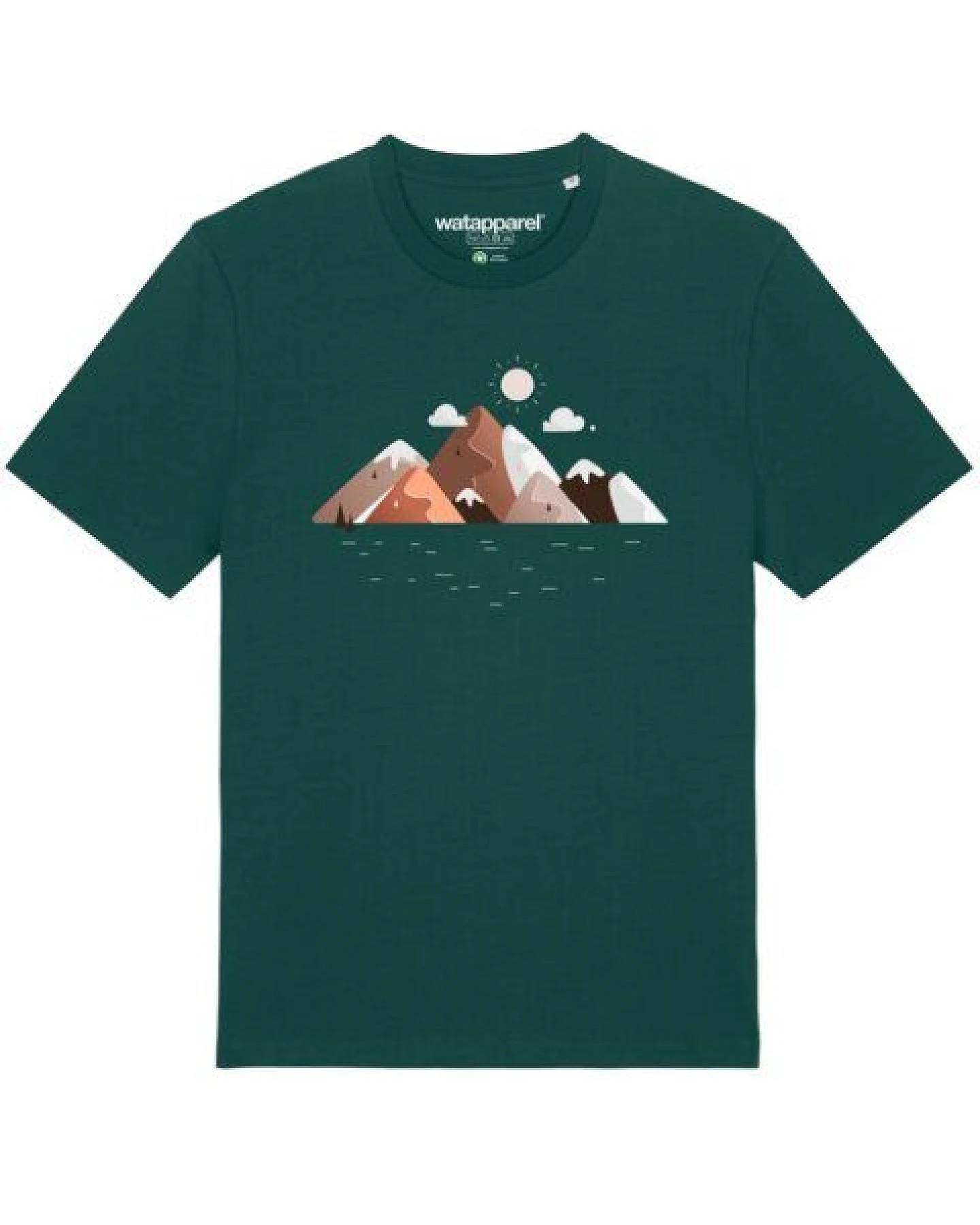 watapparel T-Shirt Unisex Mountains & Moon – Ansicht 2