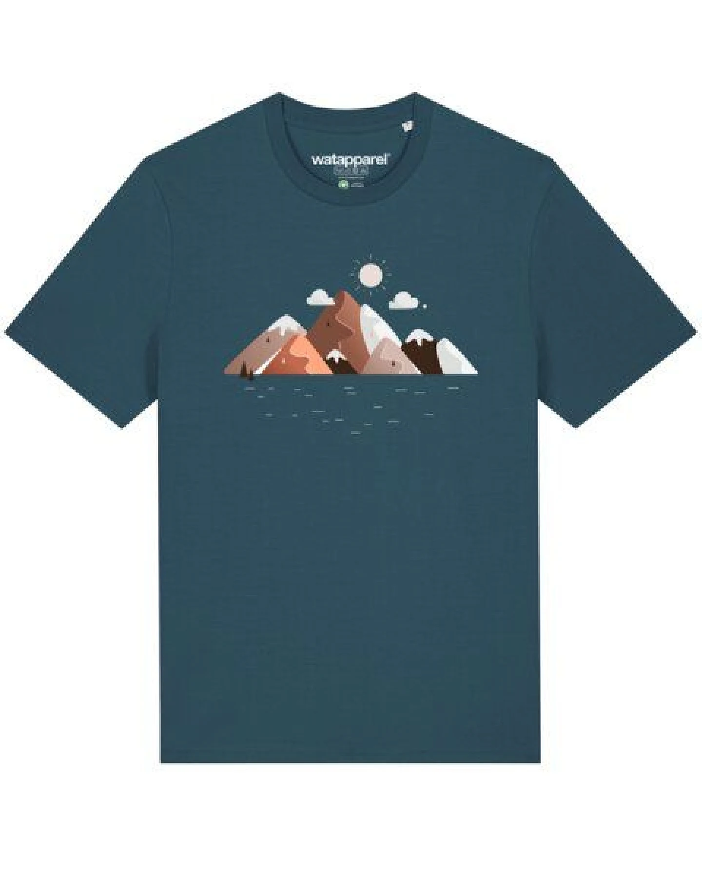 watapparel T-Shirt Unisex Mountains & Moon – Ansicht 2