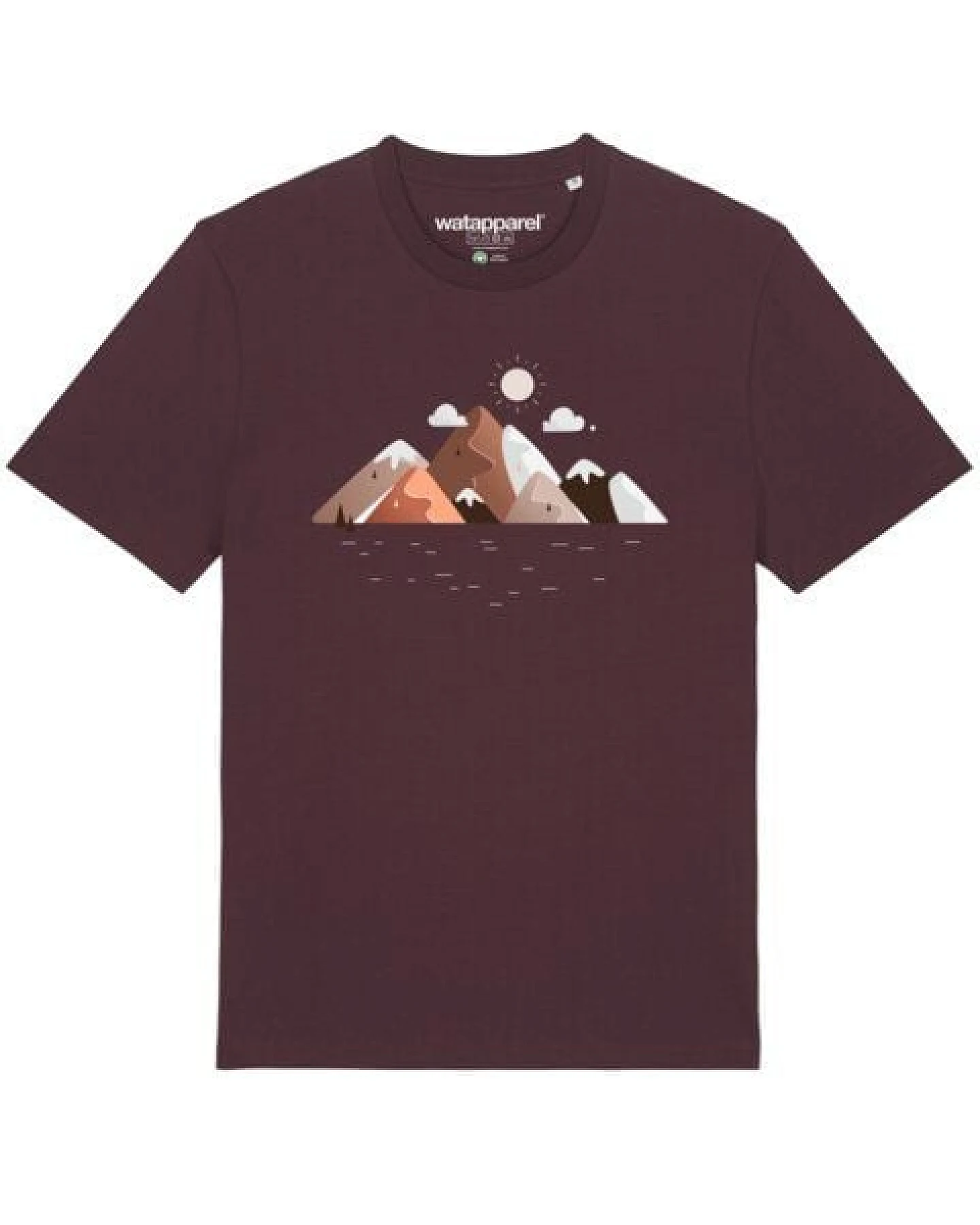 watapparel T-Shirt Unisex Mountains & Moon – Ansicht 2