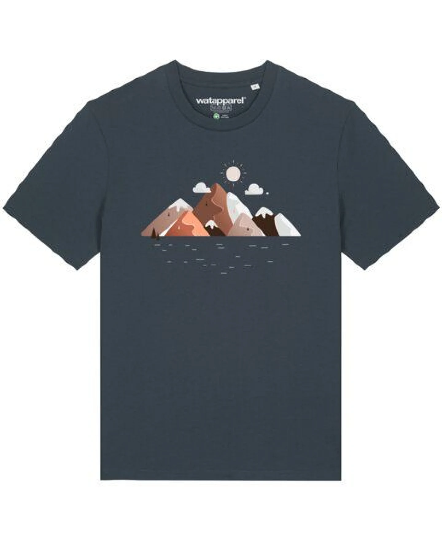watapparel T-Shirt Unisex Mountains & Moon – Ansicht 2