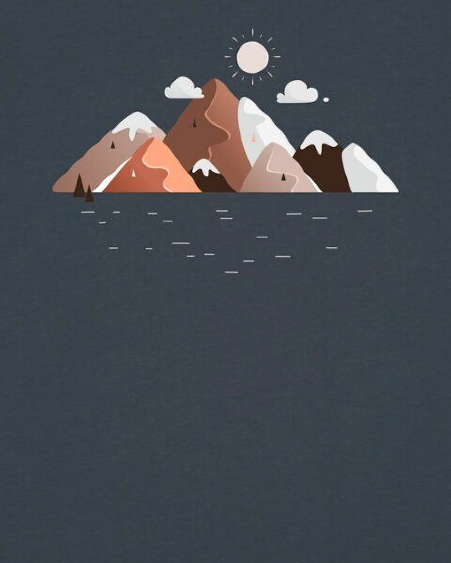 watapparel T-Shirt Unisex Mountains & Moon – Ansicht 3