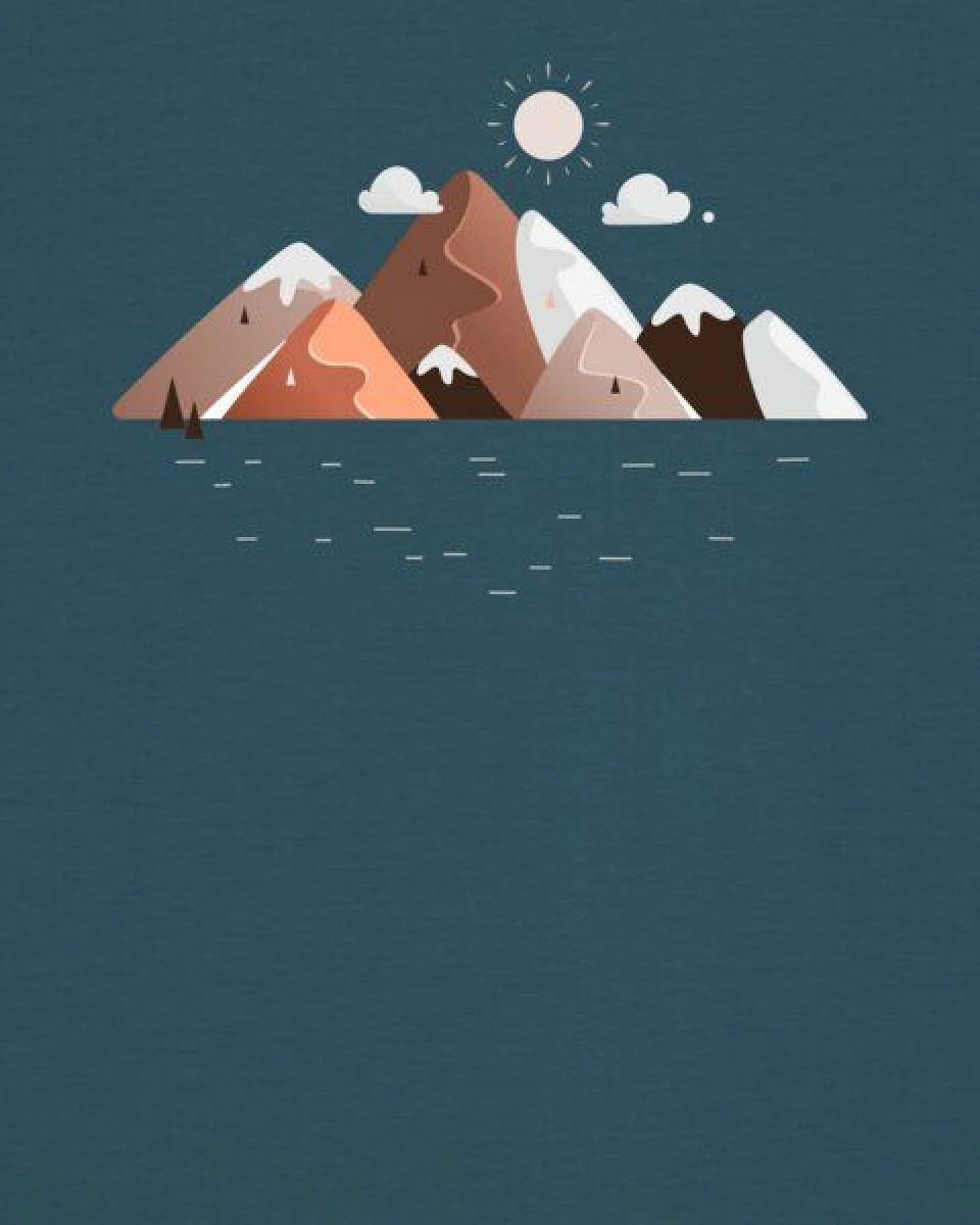 watapparel T-Shirt Unisex Mountains & Moon – Ansicht 3