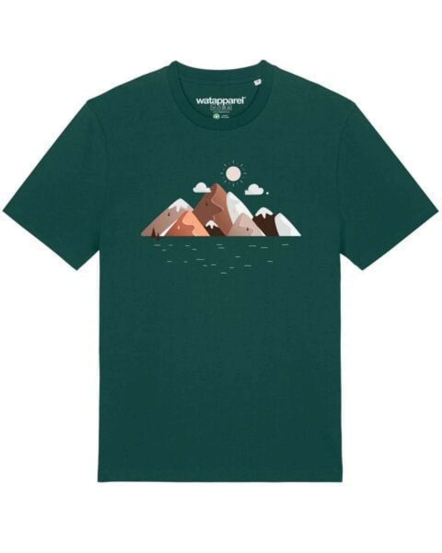 watapparel T-Shirt Unisex Mountains & Moon – Ansicht 2
