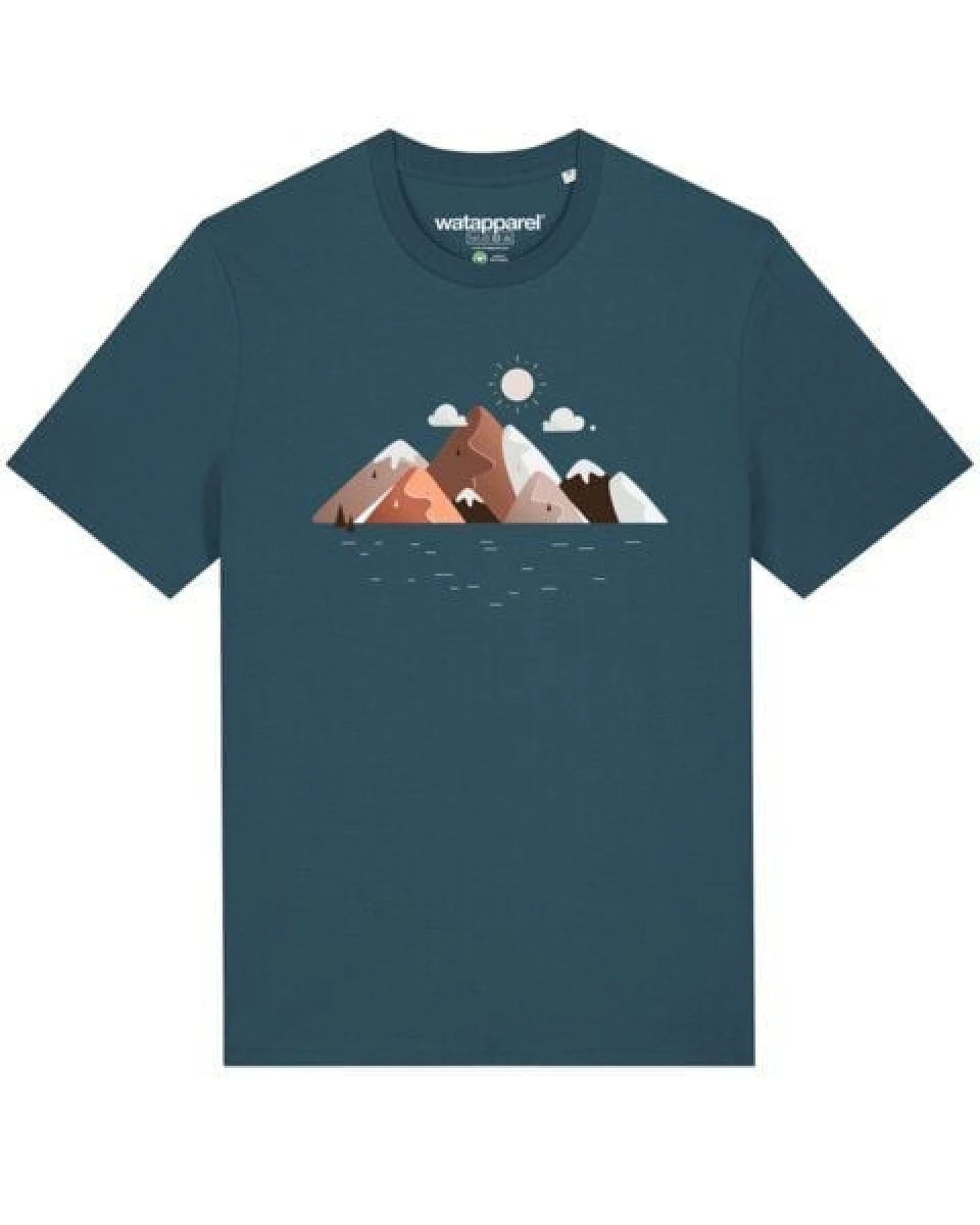 watapparel T-Shirt Unisex Mountains & Moon – Ansicht 2