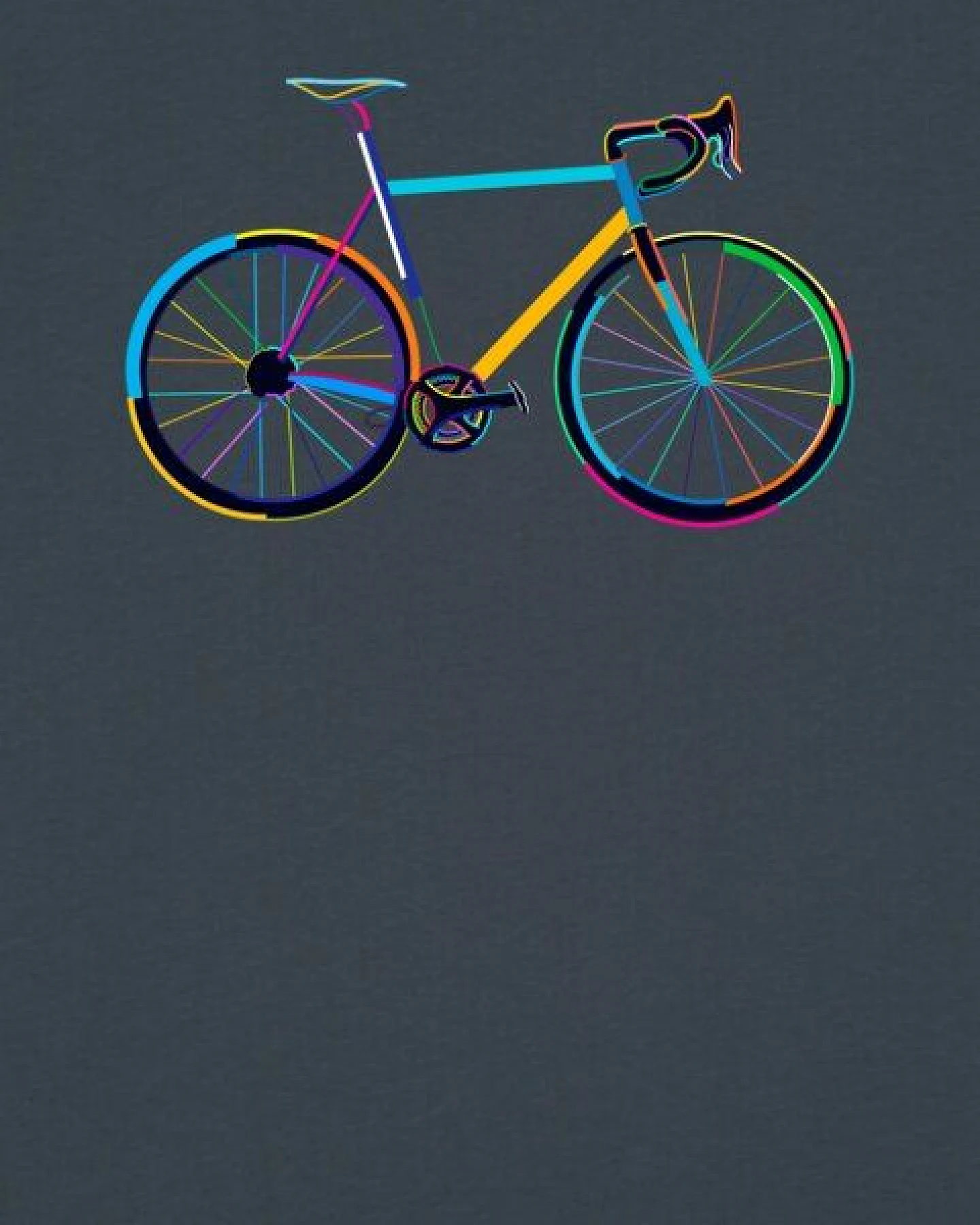 watapparel T-Shirt Fahrrad by night – Ansicht 3
