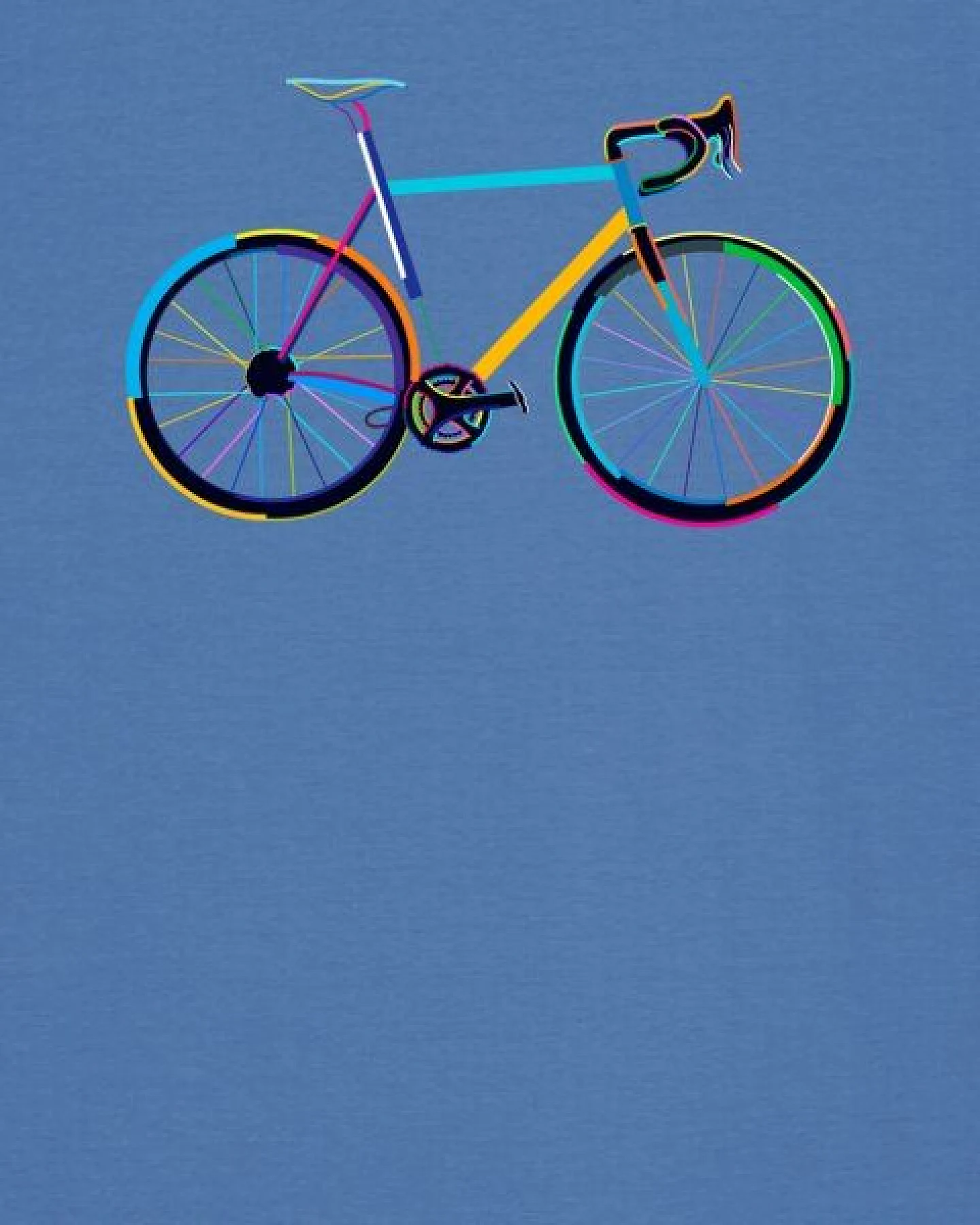 watapparel T-Shirt Fahrrad by night – Ansicht 3