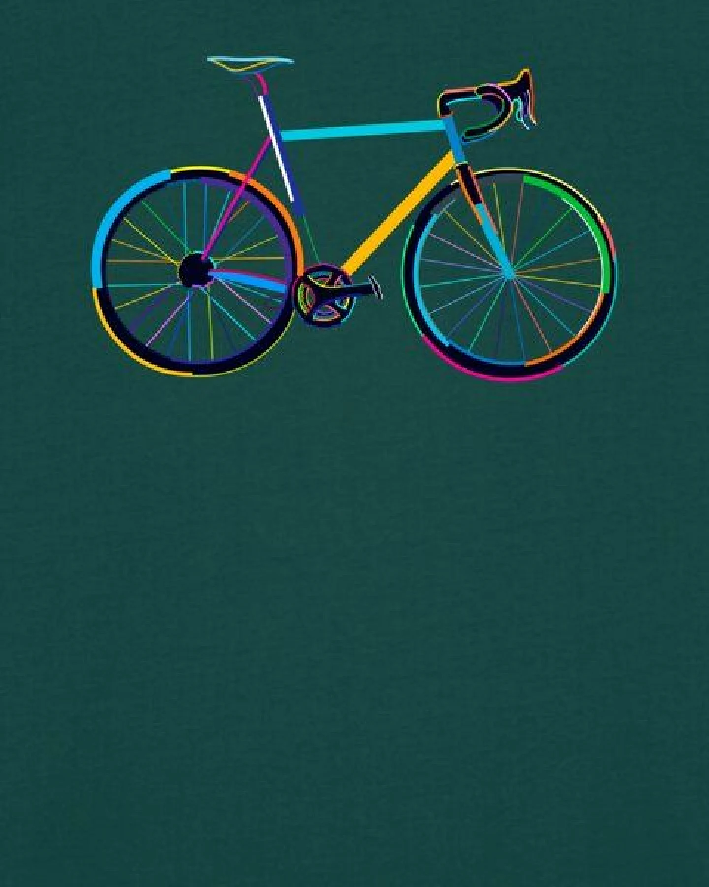 watapparel T-Shirt Fahrrad by night – Ansicht 3