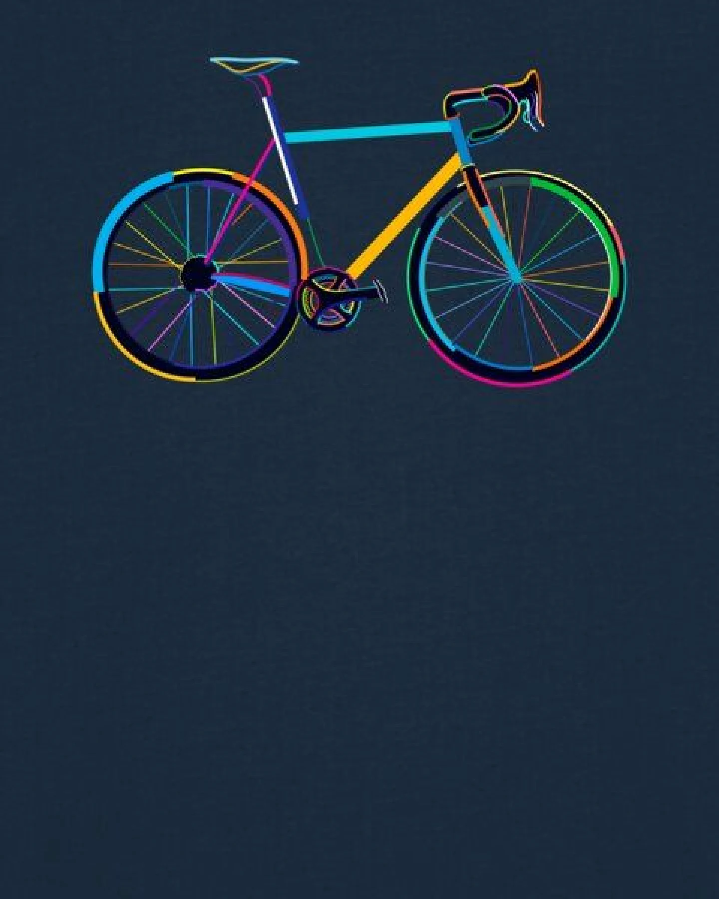 watapparel T-Shirt Fahrrad by night – Ansicht 3