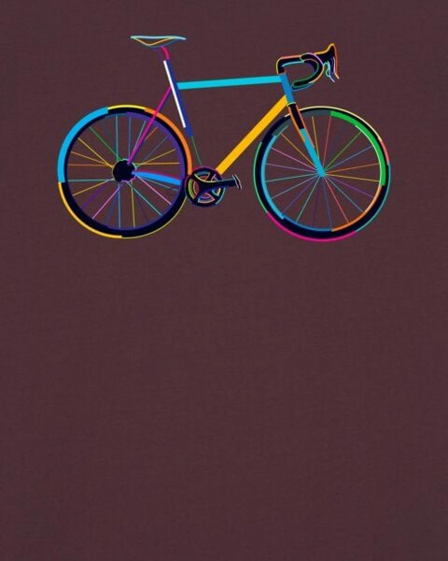 watapparel T-Shirt Fahrrad by night – Ansicht 3