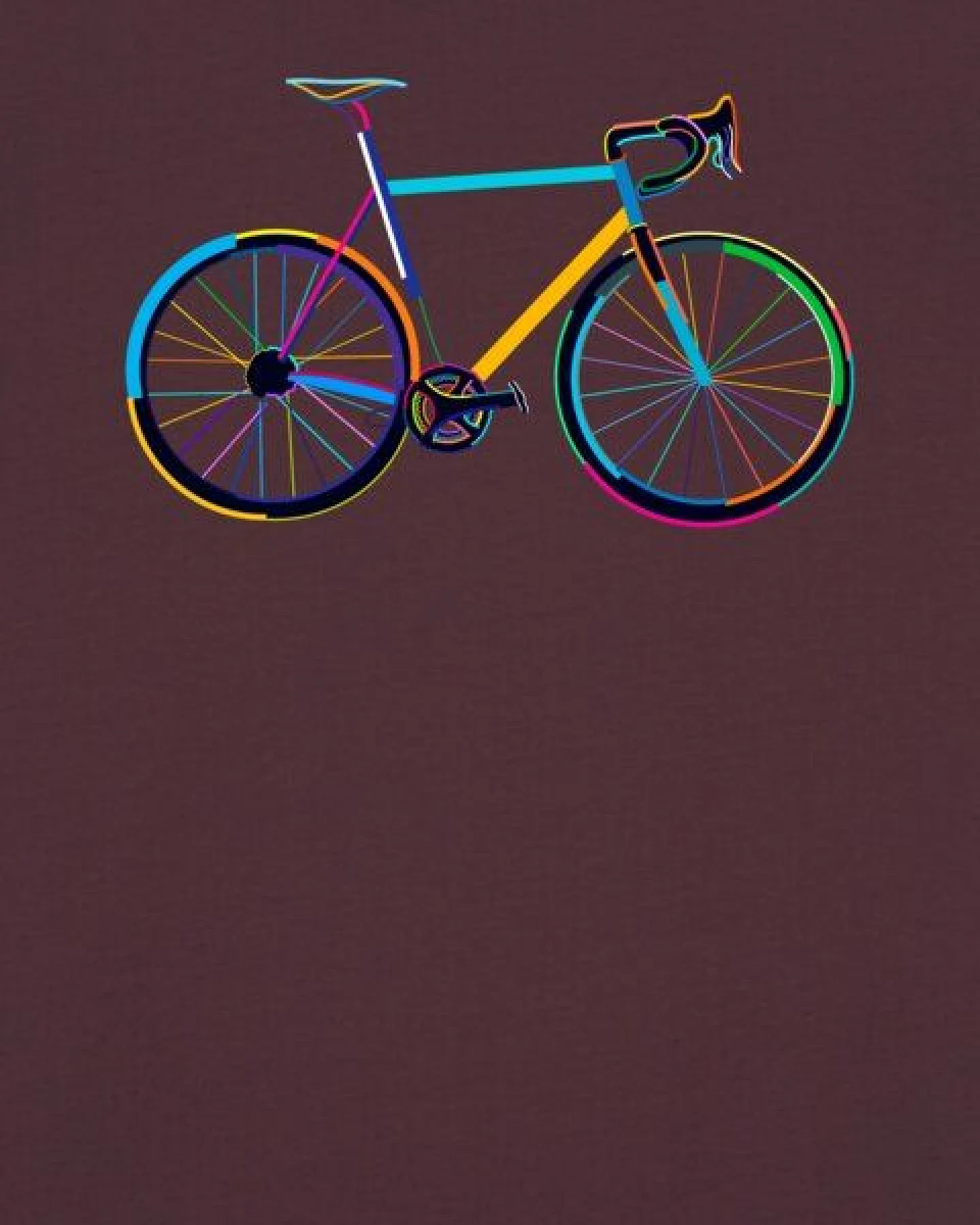 watapparel T-Shirt Fahrrad by night – Ansicht 3