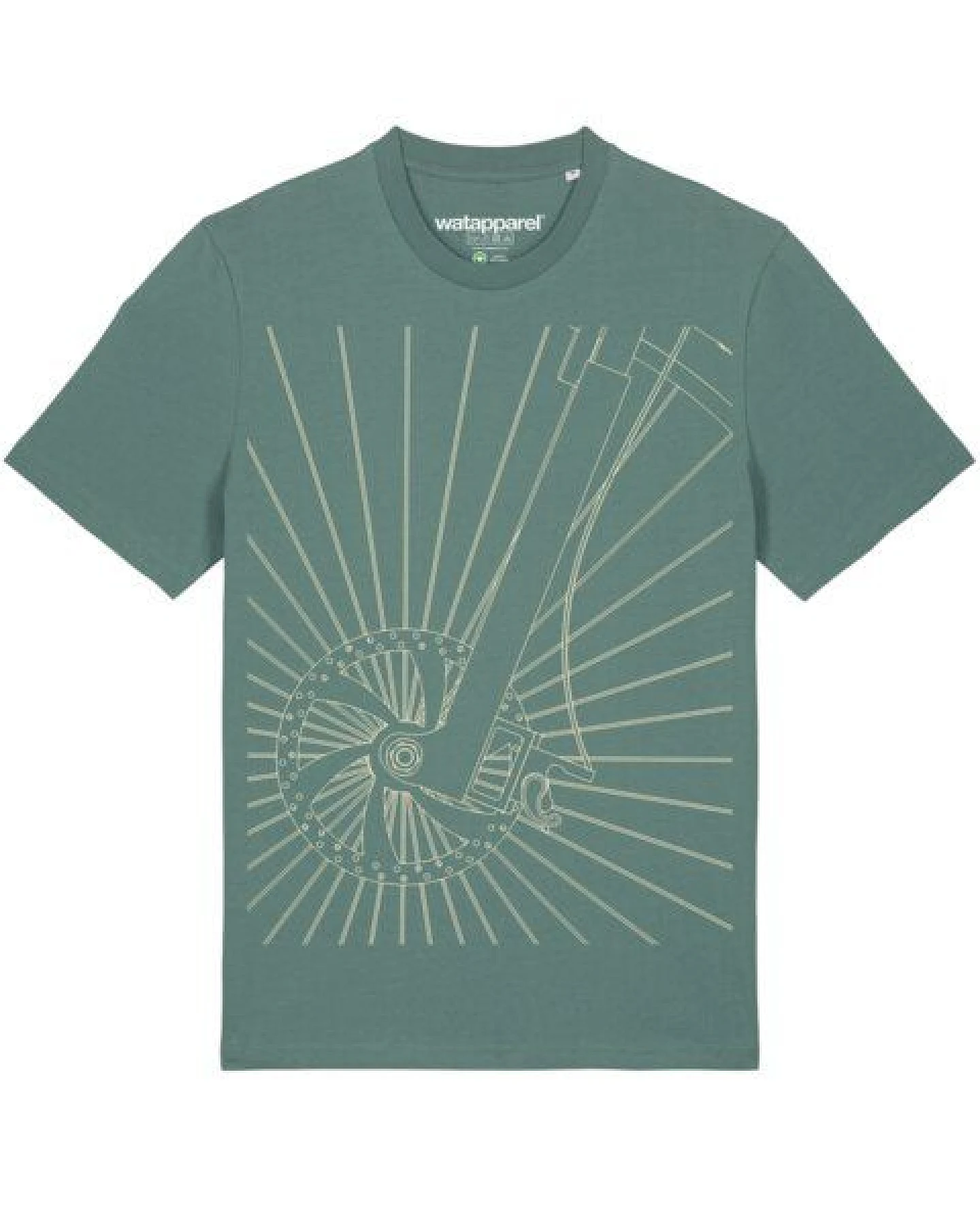 watapparel T-Shirt Unisex Fahrradspeichen – Ansicht 2