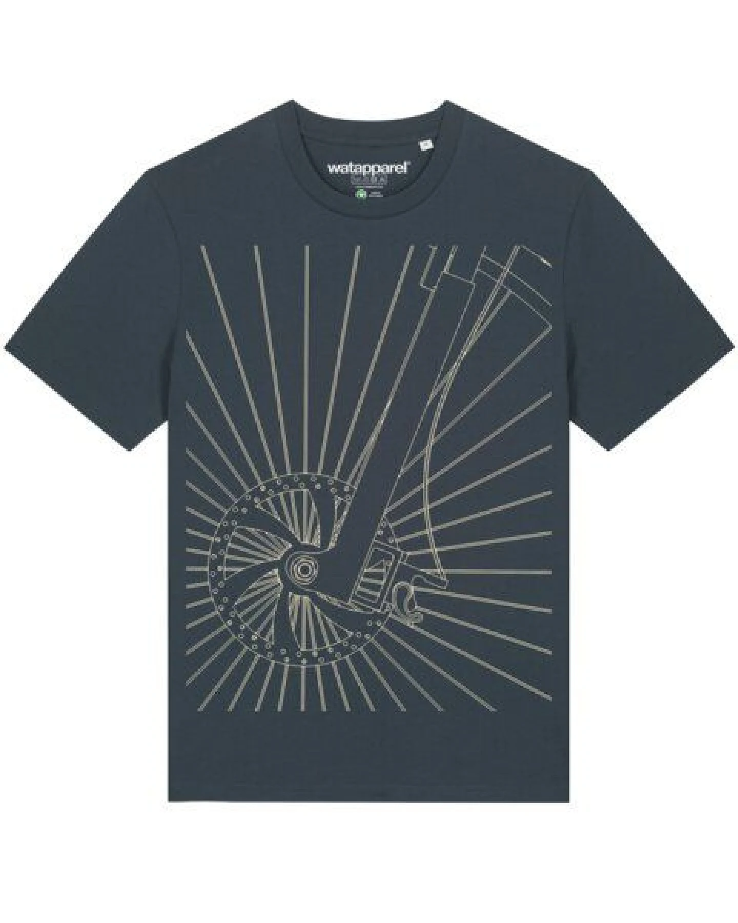 watapparel T-Shirt Unisex Fahrradspeichen – Ansicht 2