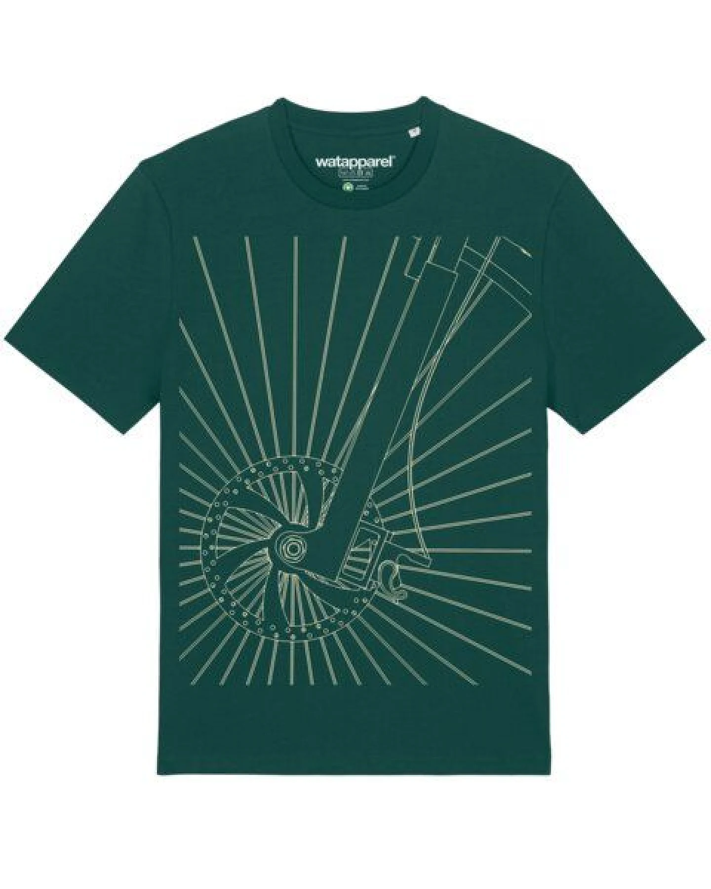 watapparel T-Shirt Unisex Fahrradspeichen – Ansicht 2