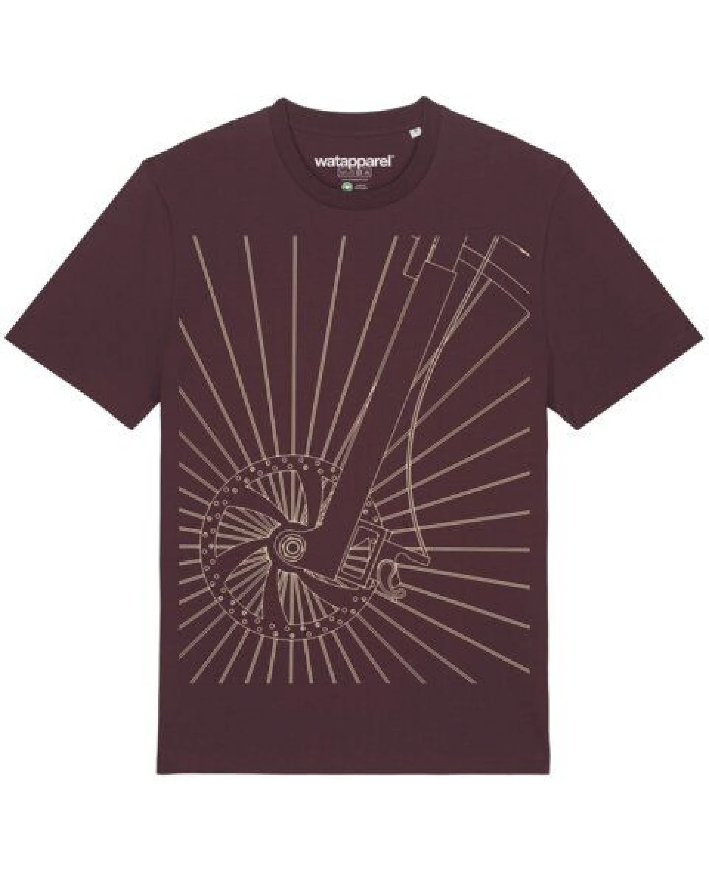 watapparel T-Shirt Unisex Fahrradspeichen – Ansicht 2