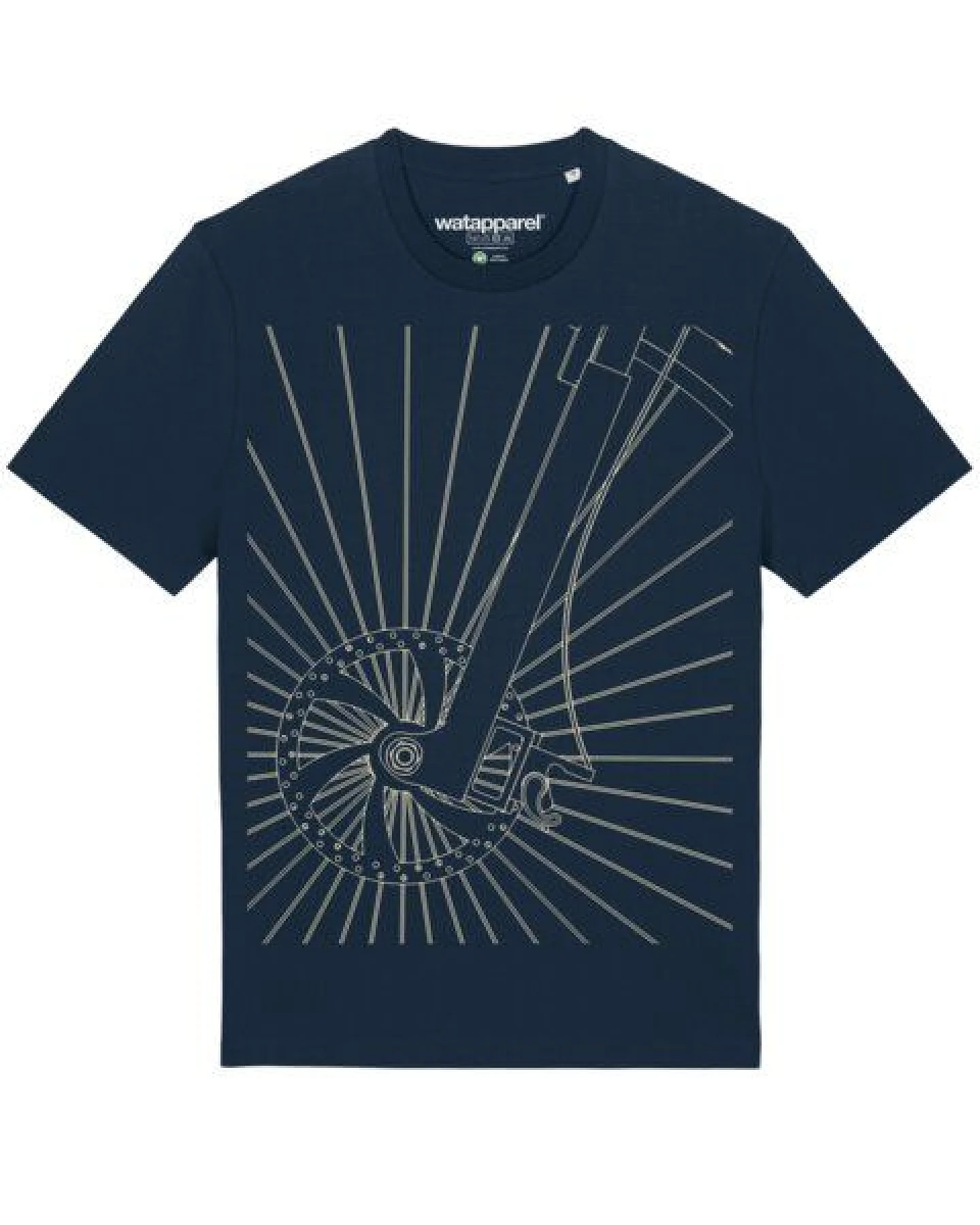 watapparel T-Shirt Unisex Fahrradspeichen – Ansicht 2