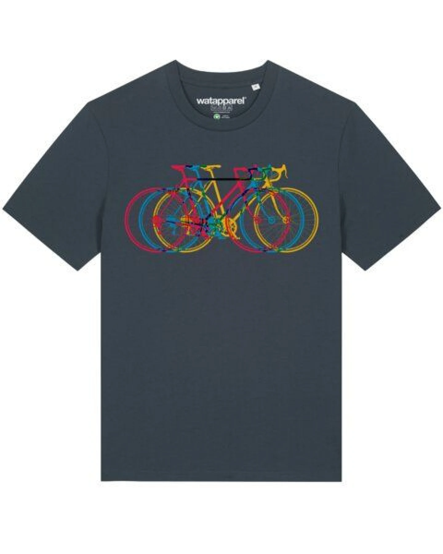 watapparel T-Shirt Unisex Fahrräder – Ansicht 2