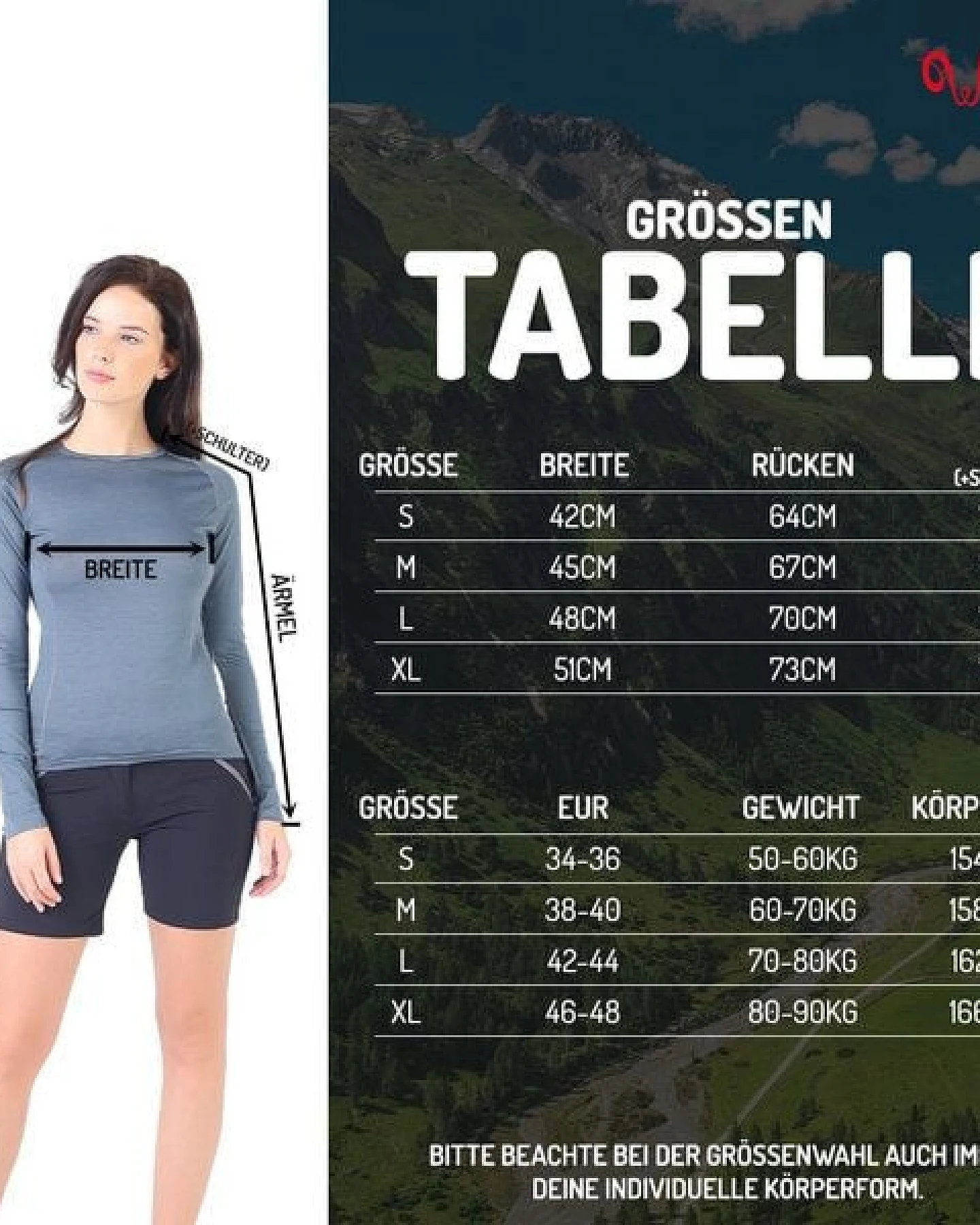 Woolona Langarmshirt - KONA - 100% Merinowolle – Ansicht 4