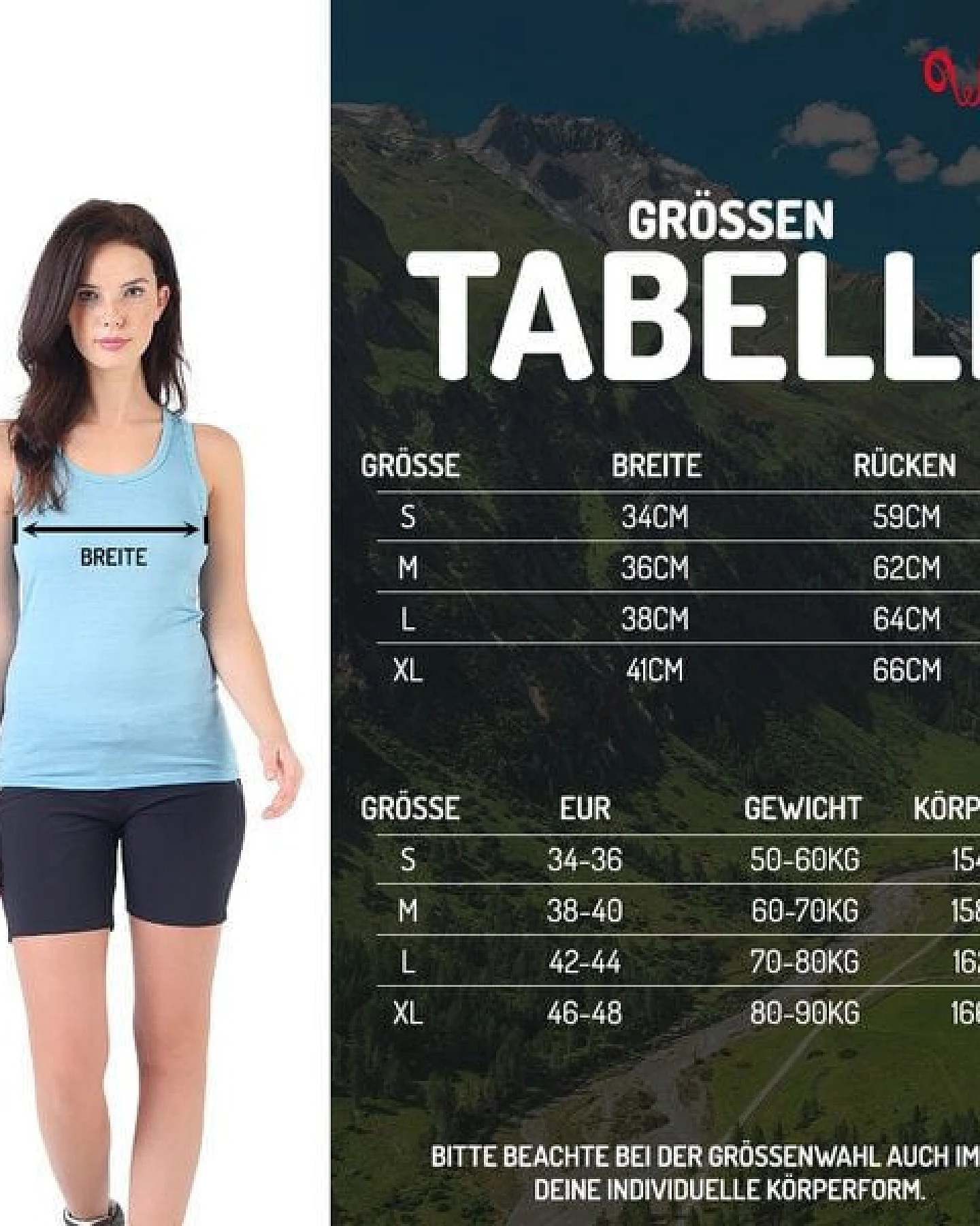 Woolona Tanktop - RANI - 100% Merinowolle – Ansicht 4