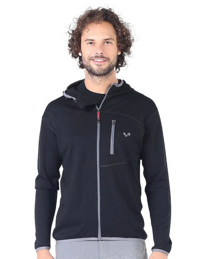 Woolona Hoodie - MAESTRO - 100% Merinowolle (Zip)