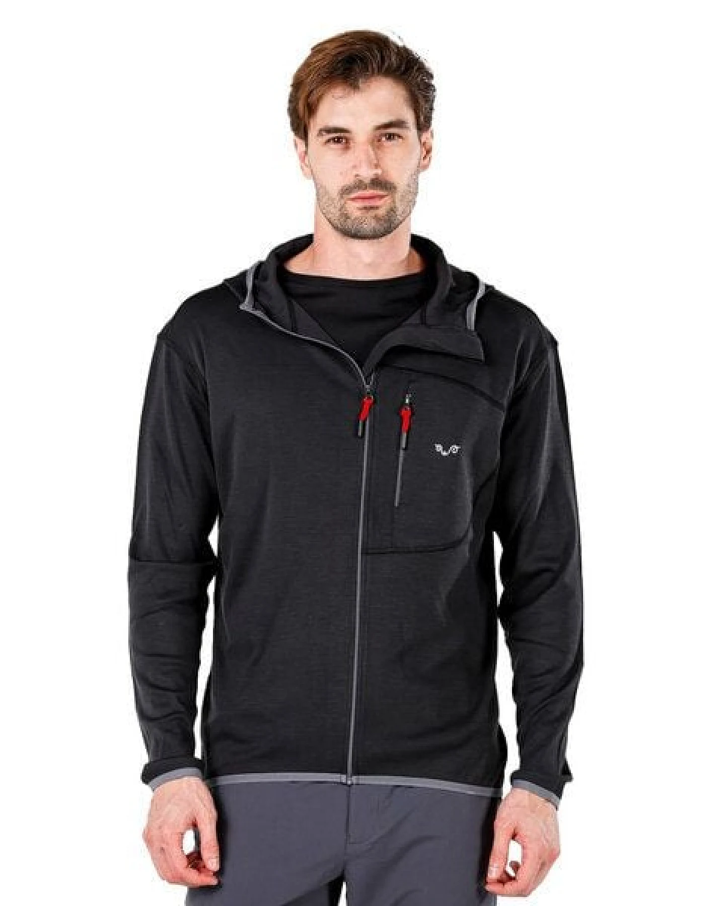 Woolona Hoodie - MAESTRO - 100% Merinowolle (Zip) – Ansicht 3
