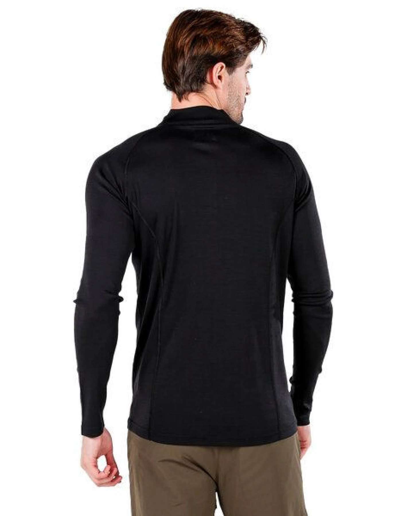Woolona Langarmshirt - ASTRO - 100% Merinowolle (Zip) – Ansicht 3