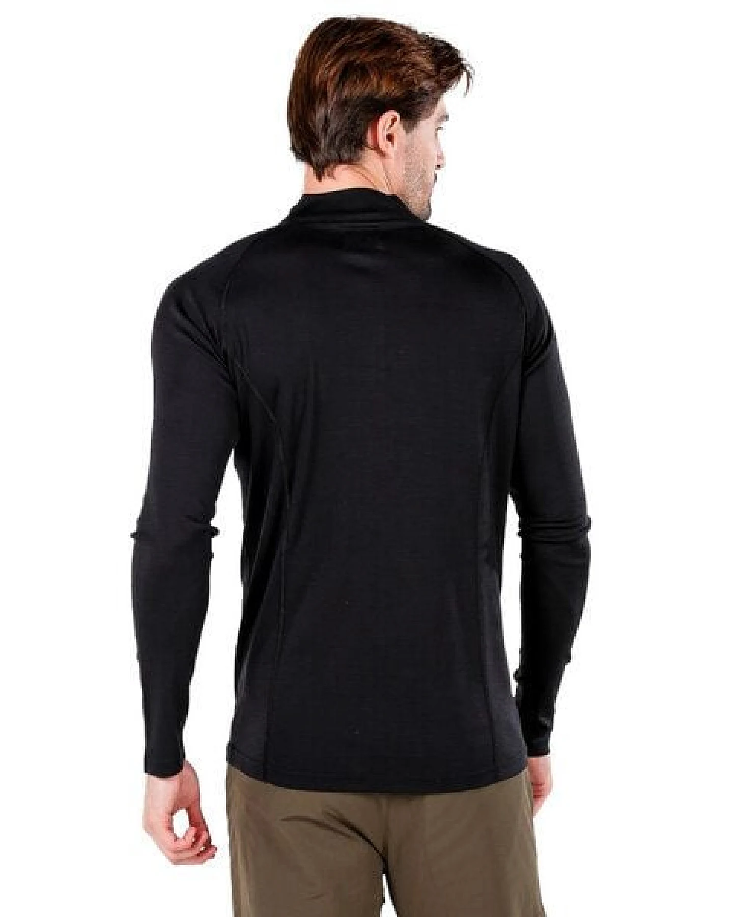 Woolona Langarmshirt - ASTRO - 100% Merinowolle (Zip) – Ansicht 2